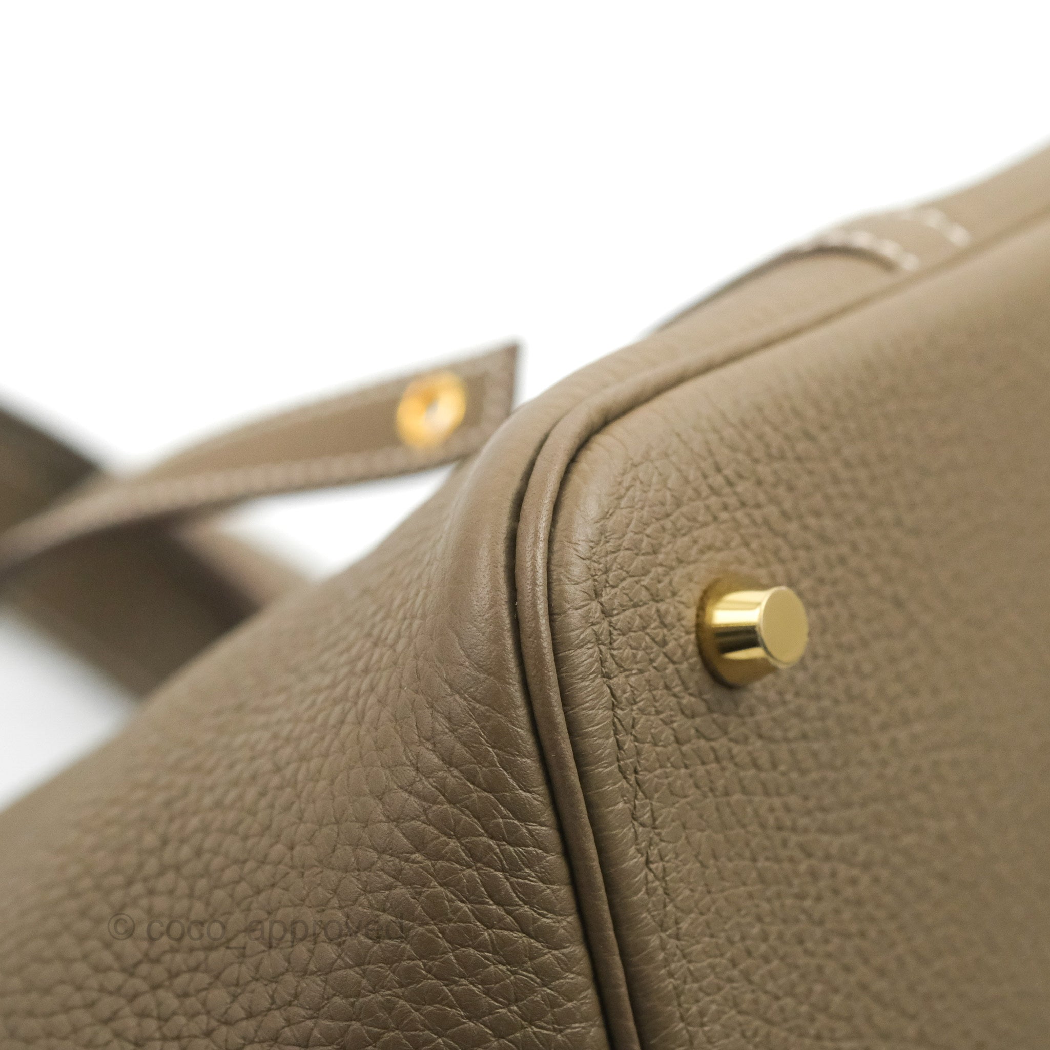 Hermès Picotin Lock 22 Clemence Etoupe Gold Hardware – Coco