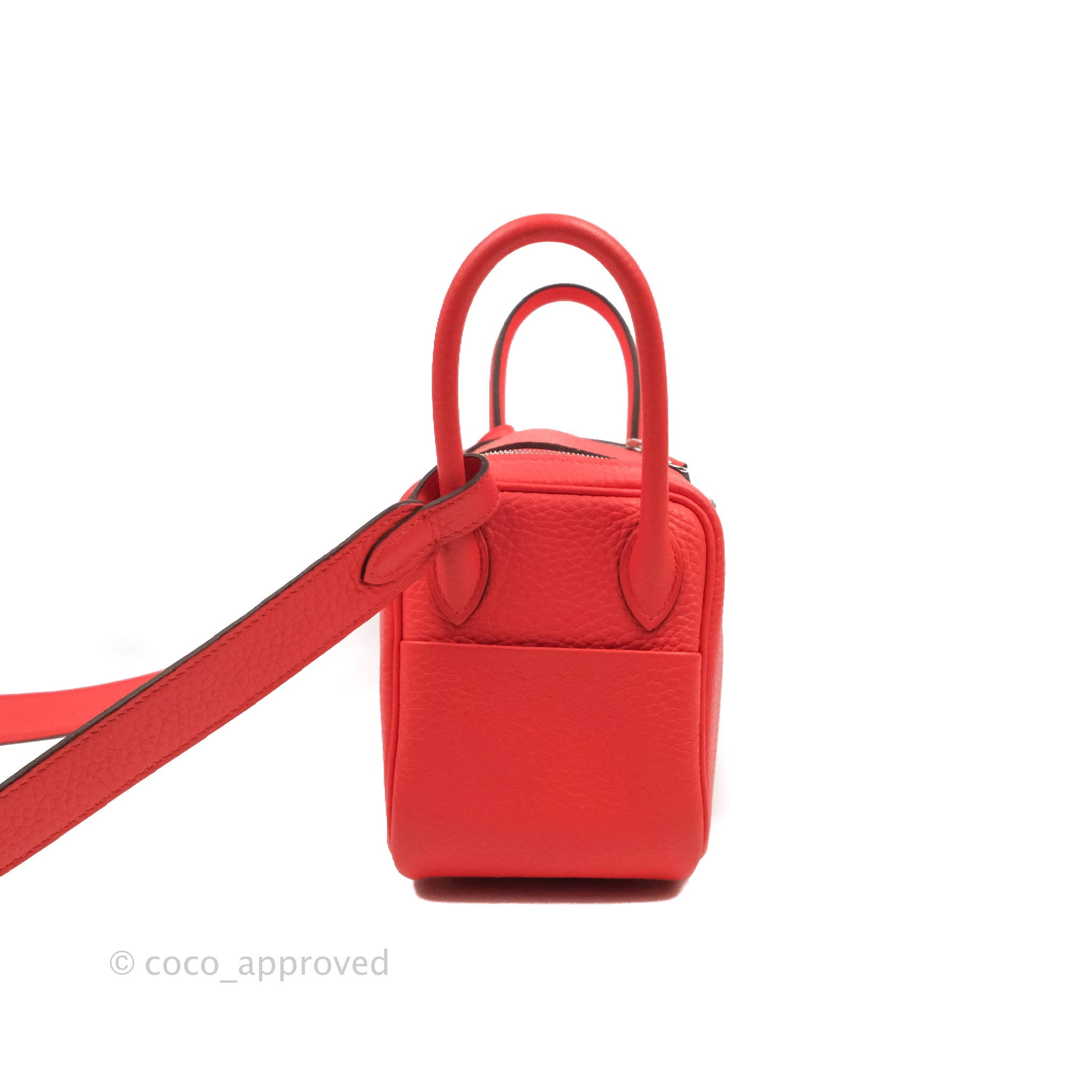 Etoupe Taurillon Clemence Mini Lindy Palladium Hardware, 2022, Handbags &  Accessories, 2022