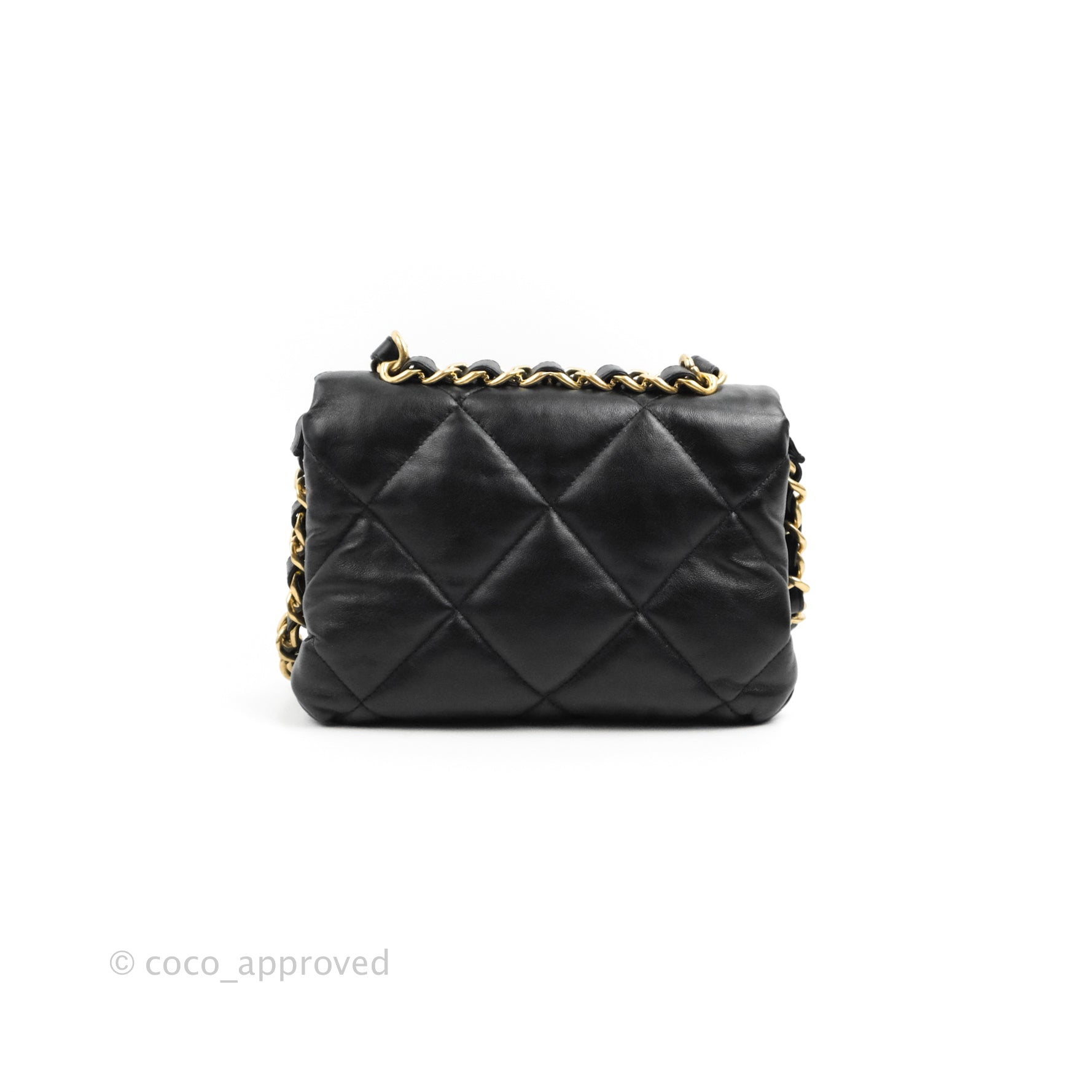 Chanel Small Flap Bag Black Lambskin Aged Gold Hardware 22-23FW – Coco  Approved Studio