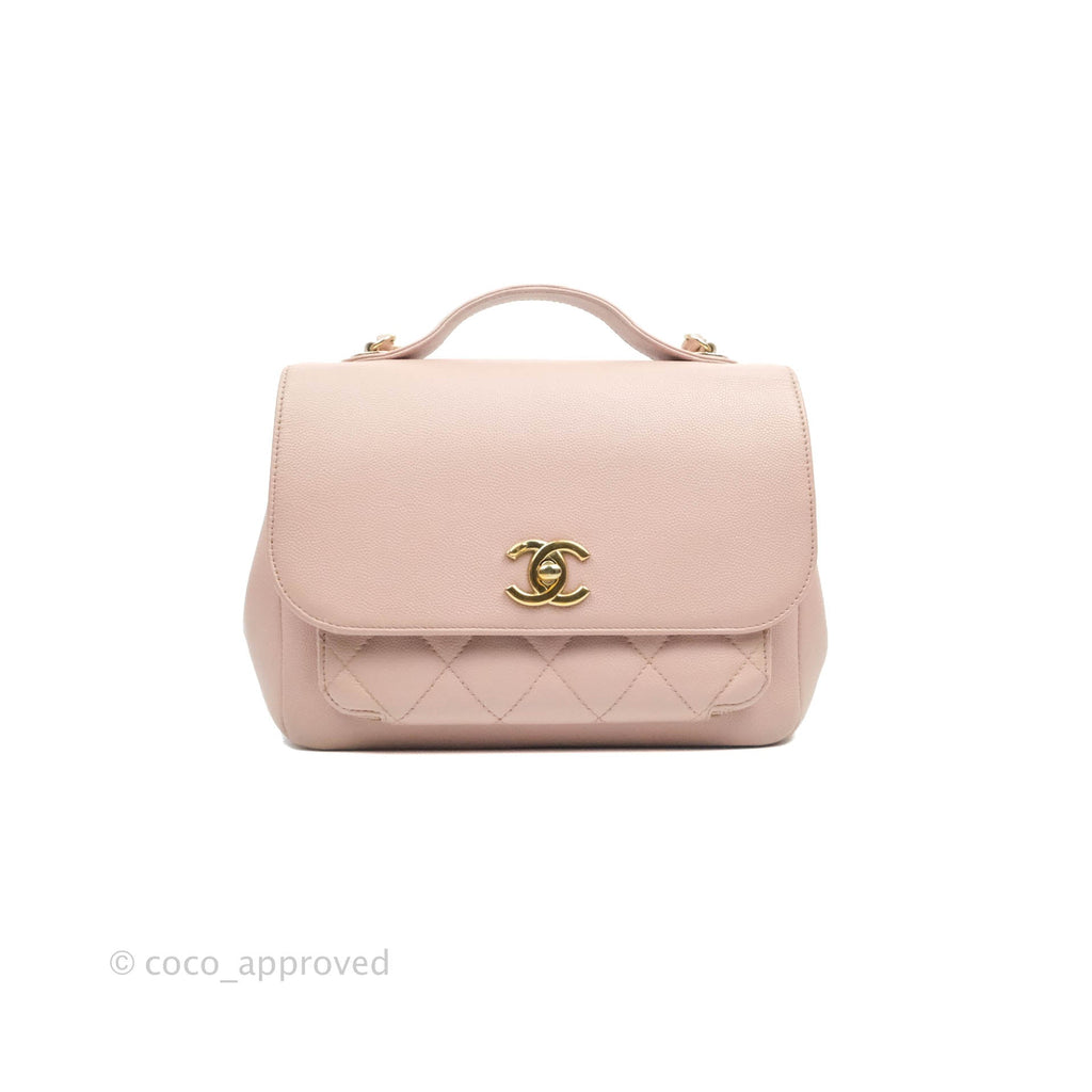 Chanel Quilted Medium Business Affinity Flap Pink Caviar Gold Hardware