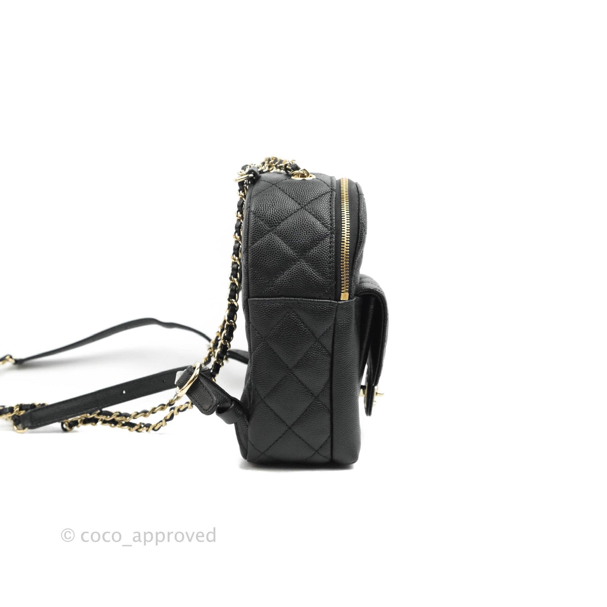 chanel mini cc day backpack Chanel Quilted Small CC Day Backpack Black Caviar Gold Hardware – Coco Approved Studio