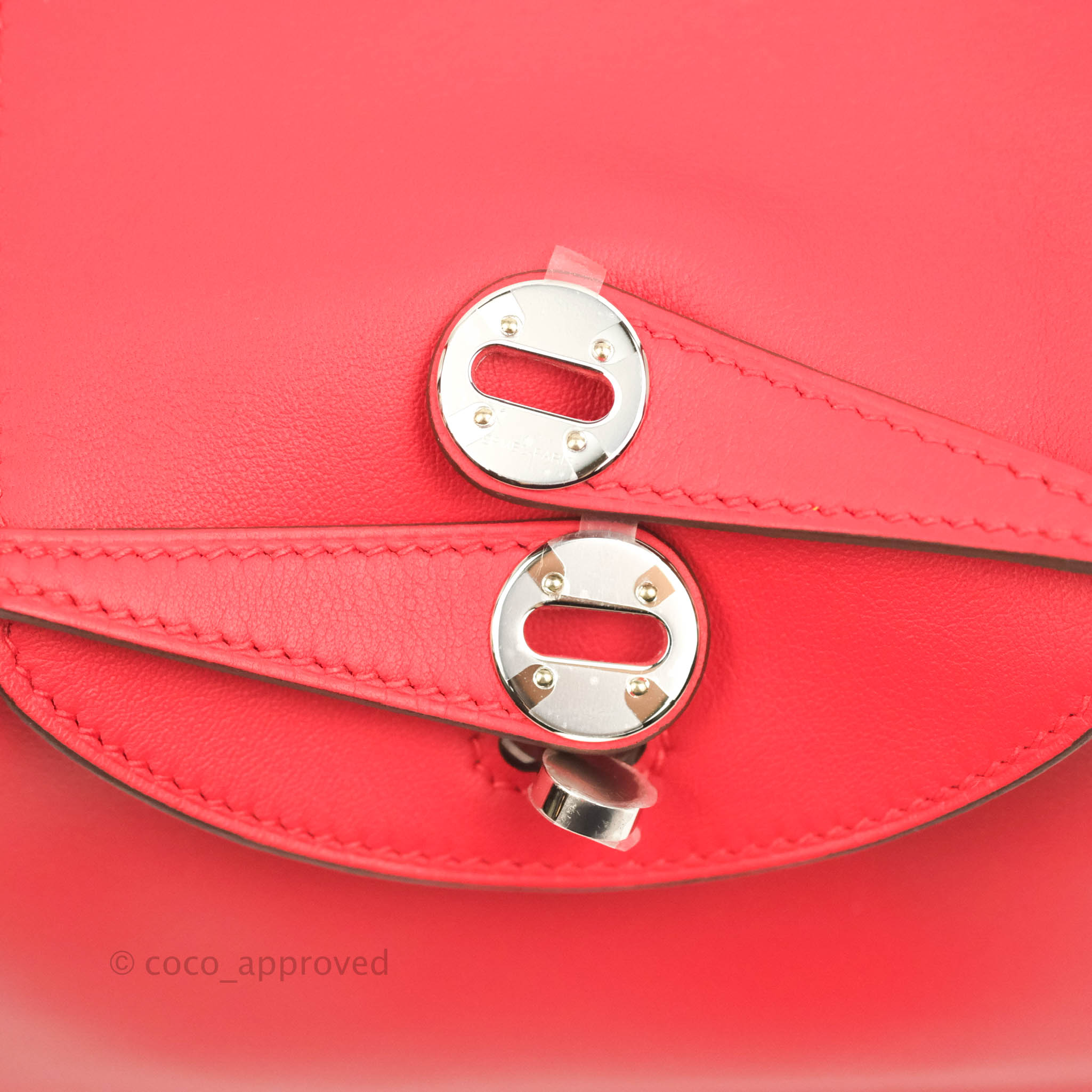 Hermès Hermes Rouge De Coeur Chevre Mini Bolide Phw Red ref.620223 - Joli  Closet