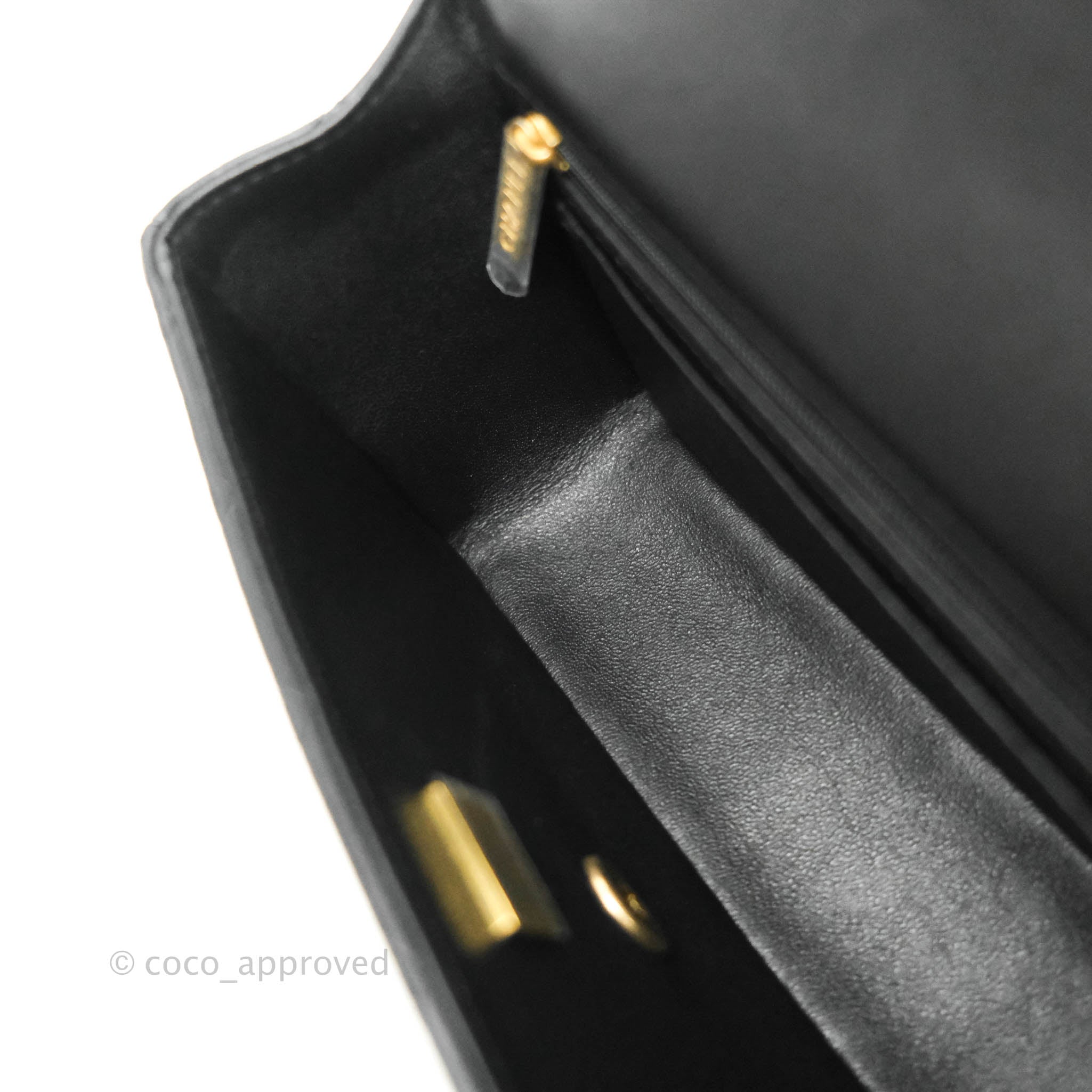 Chanel Top Handle Mini Rectangular Flap Bag Black Lambskin Gold Hardwa –  Coco Approved Studio