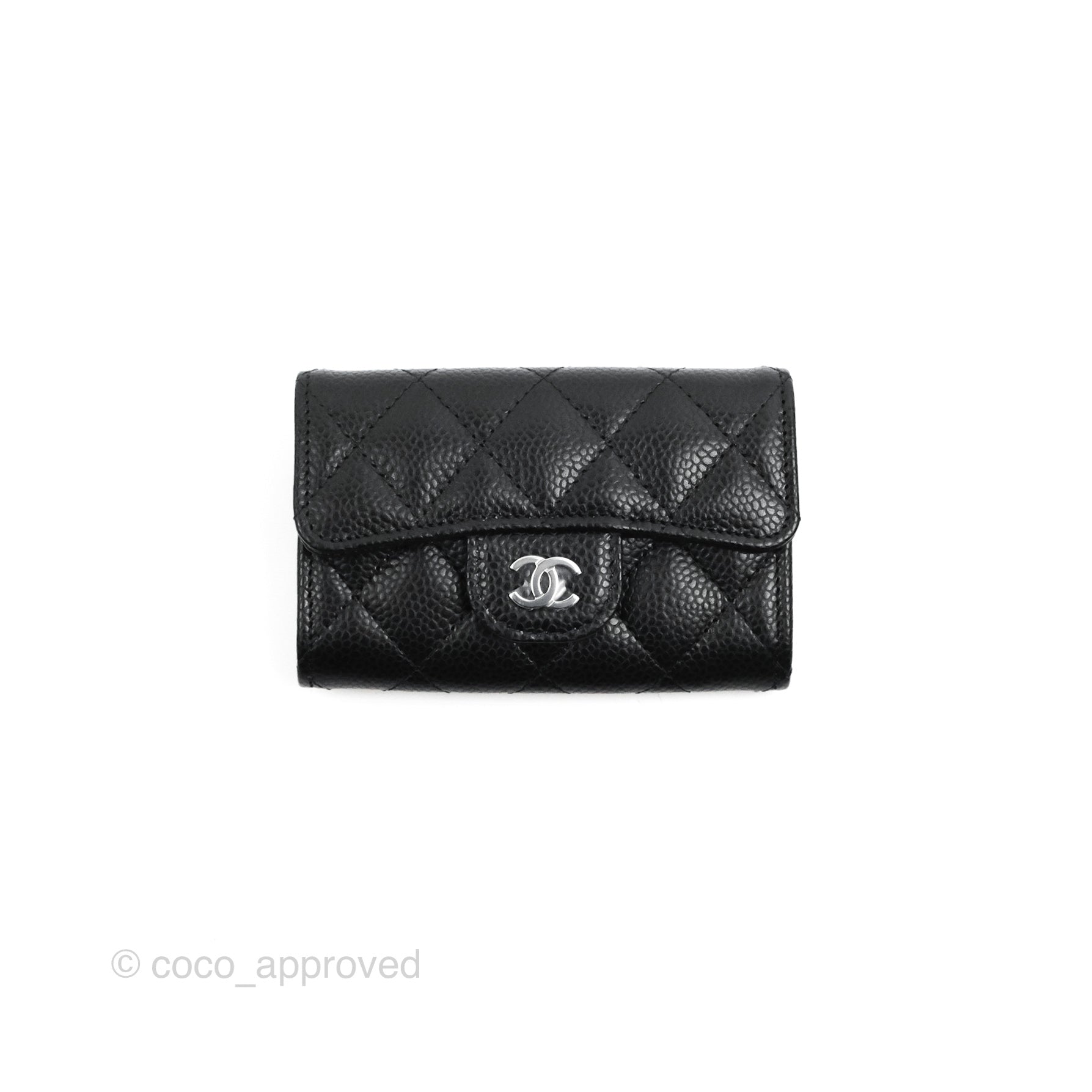Chanel Flap Card Holder Ap0214 B13639 94305, Black, One Size
