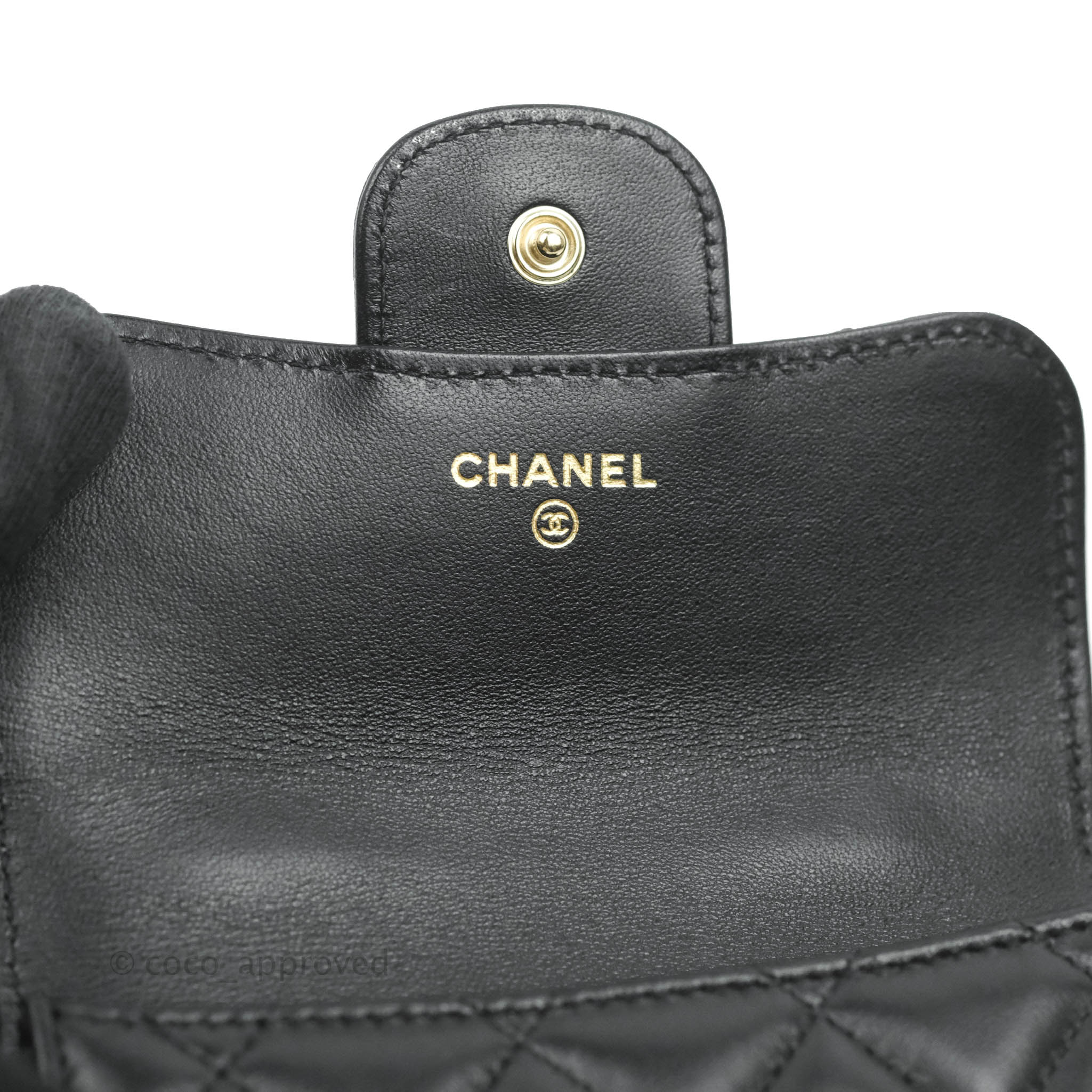 NEW CHANEL 2021 Flap Coin Purse with Chain. 100% Authentic.