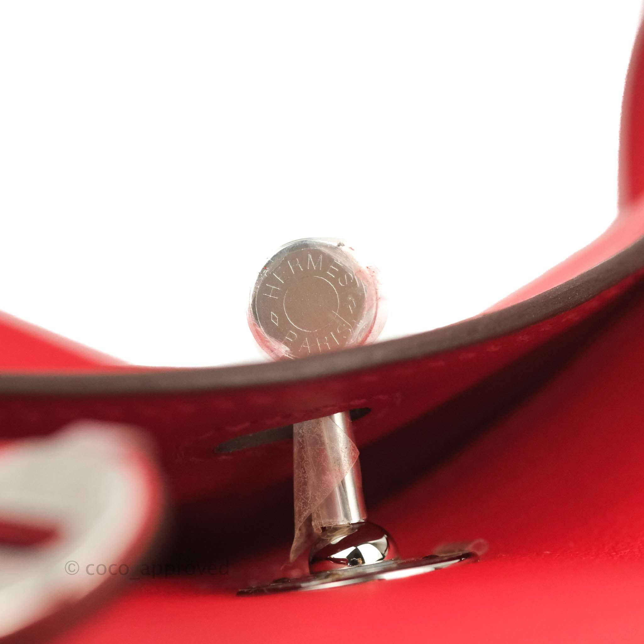 Hermès Hermes Rouge De Coeur Chevre Mini Bolide Phw Red ref.620223 - Joli  Closet