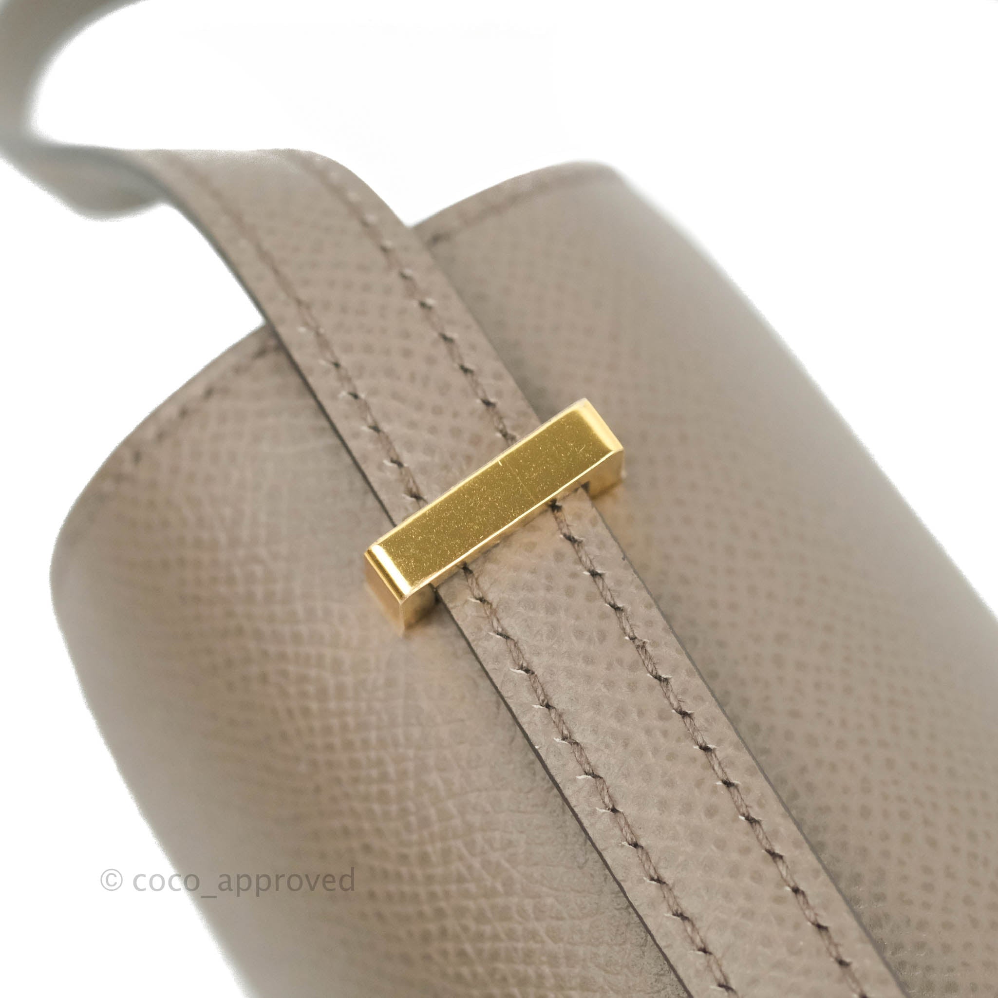 Hermès Constance Mini 18cm Gris Etain Epsom Leather Palladium