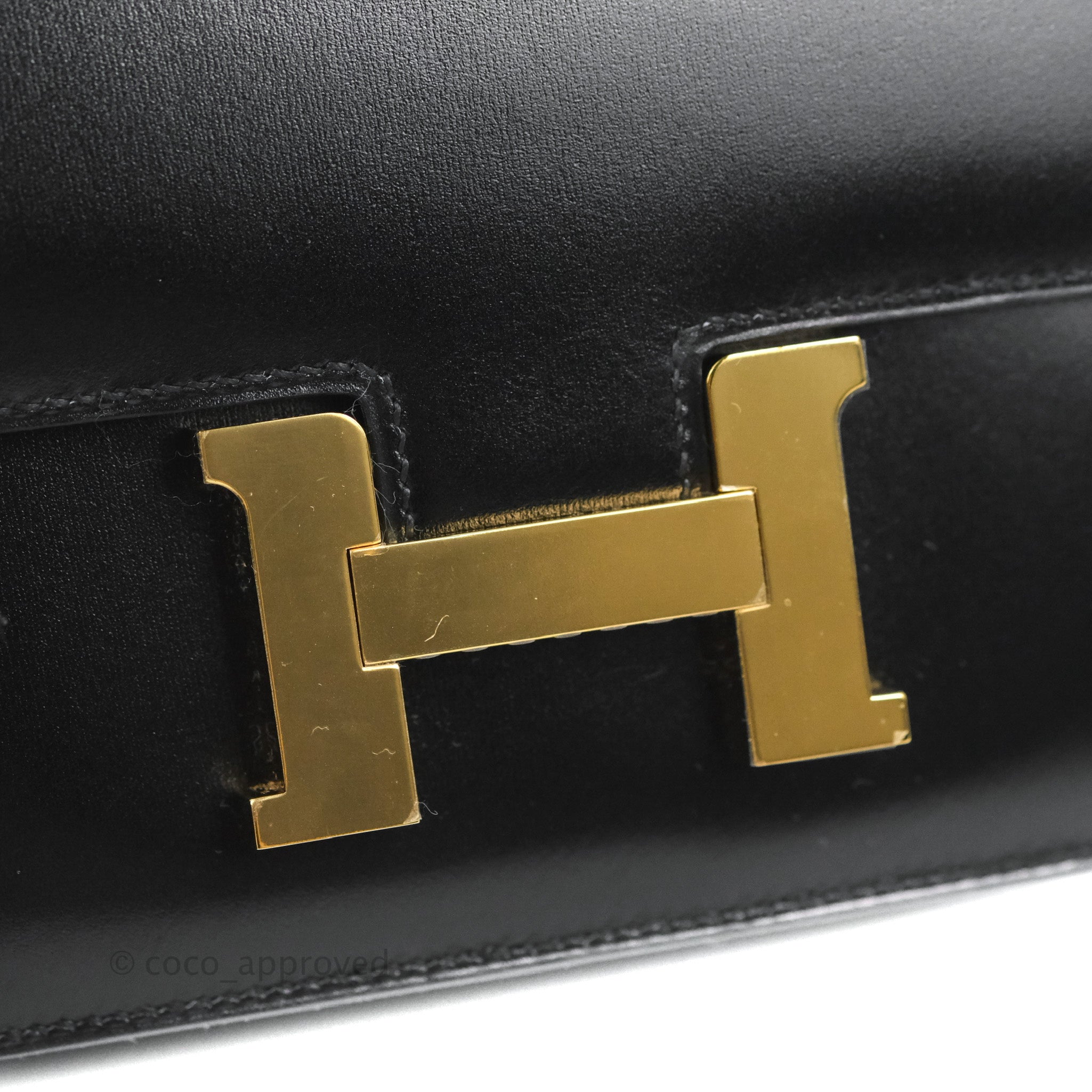 Hermès Constance Mini 18cm Black Box Leather Gold Hardware – Coco Approved  Studio
