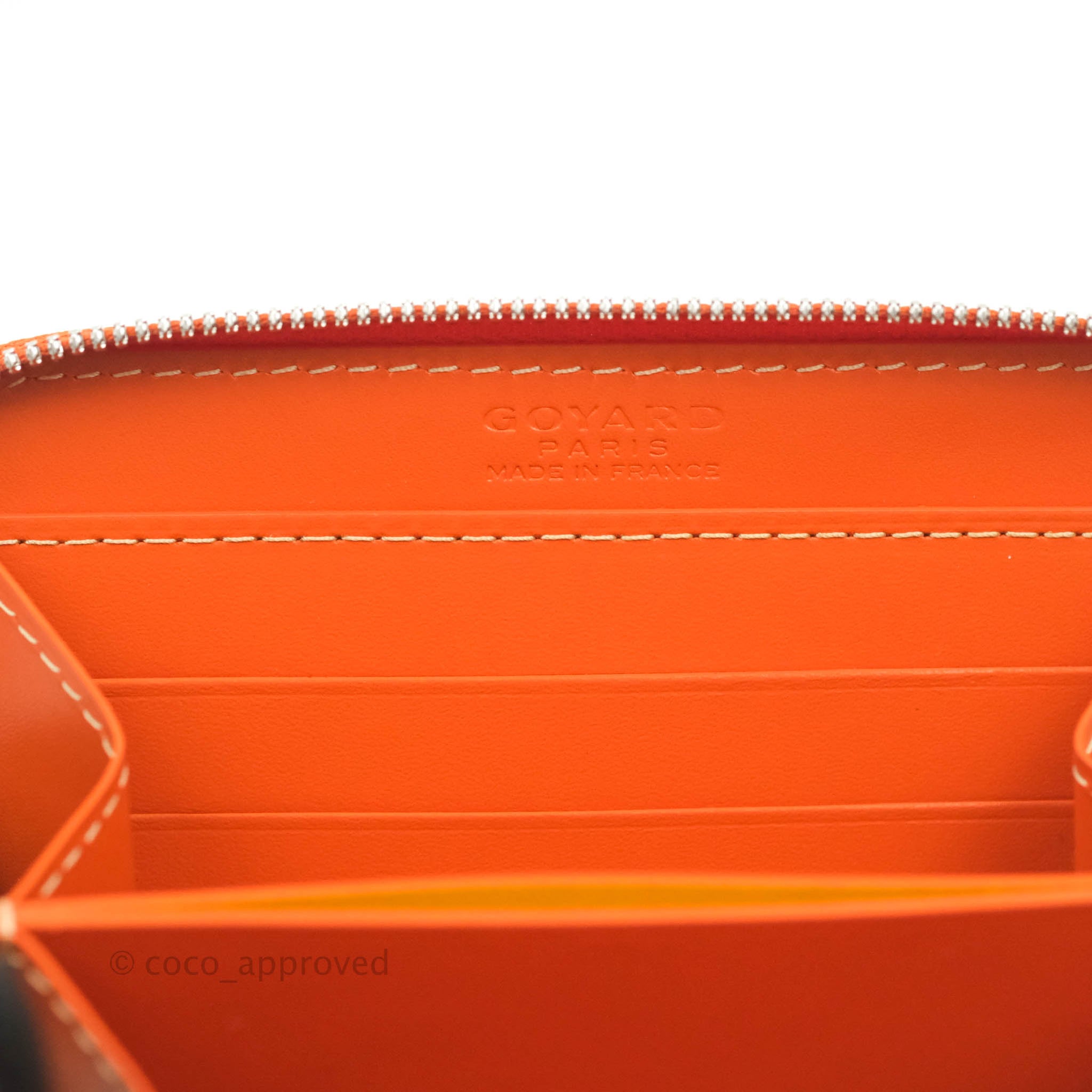 Goyard Goyardine Matignon PM Wallet Orange – Coco Approved Studio