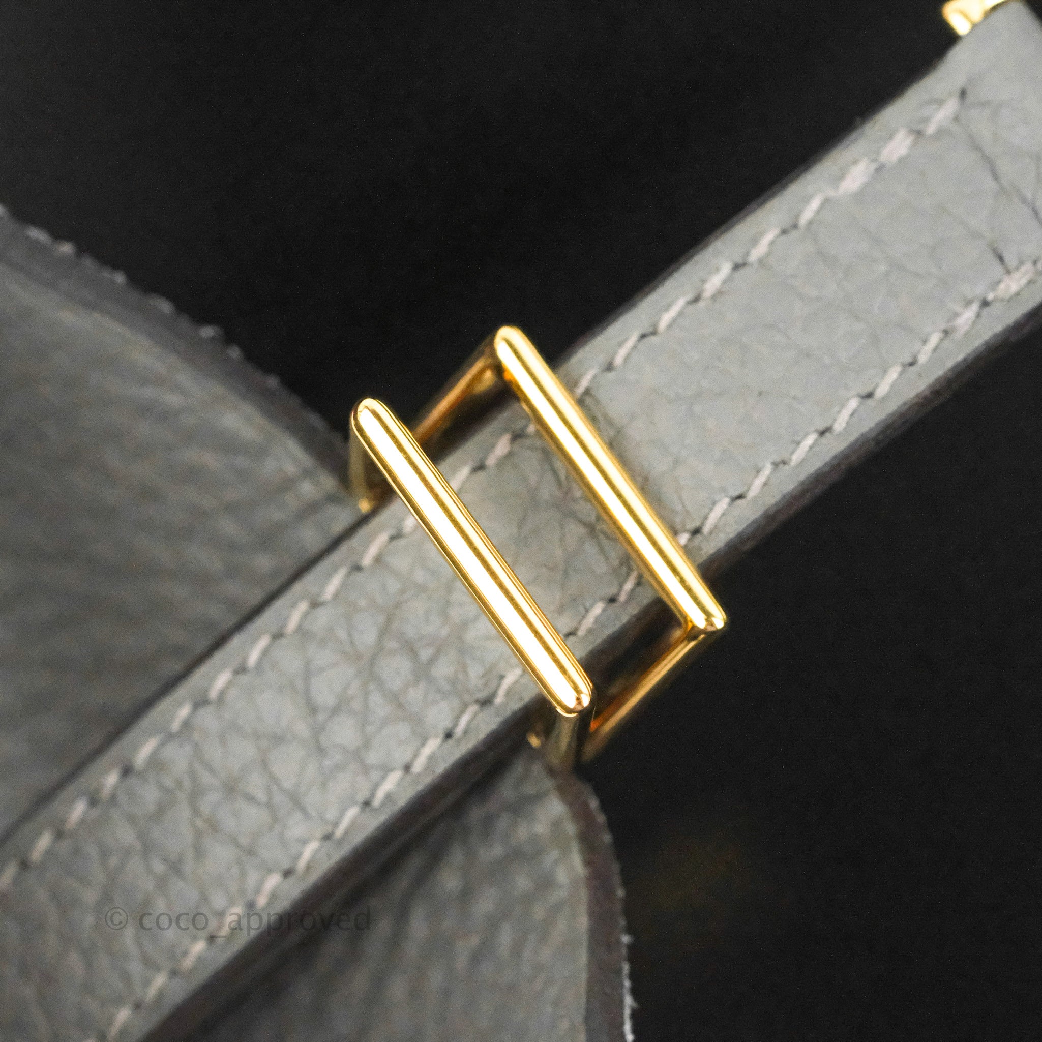 Hermès Gris Meyer Clemence Picotin Lock 18 Gold Hardware, 2022