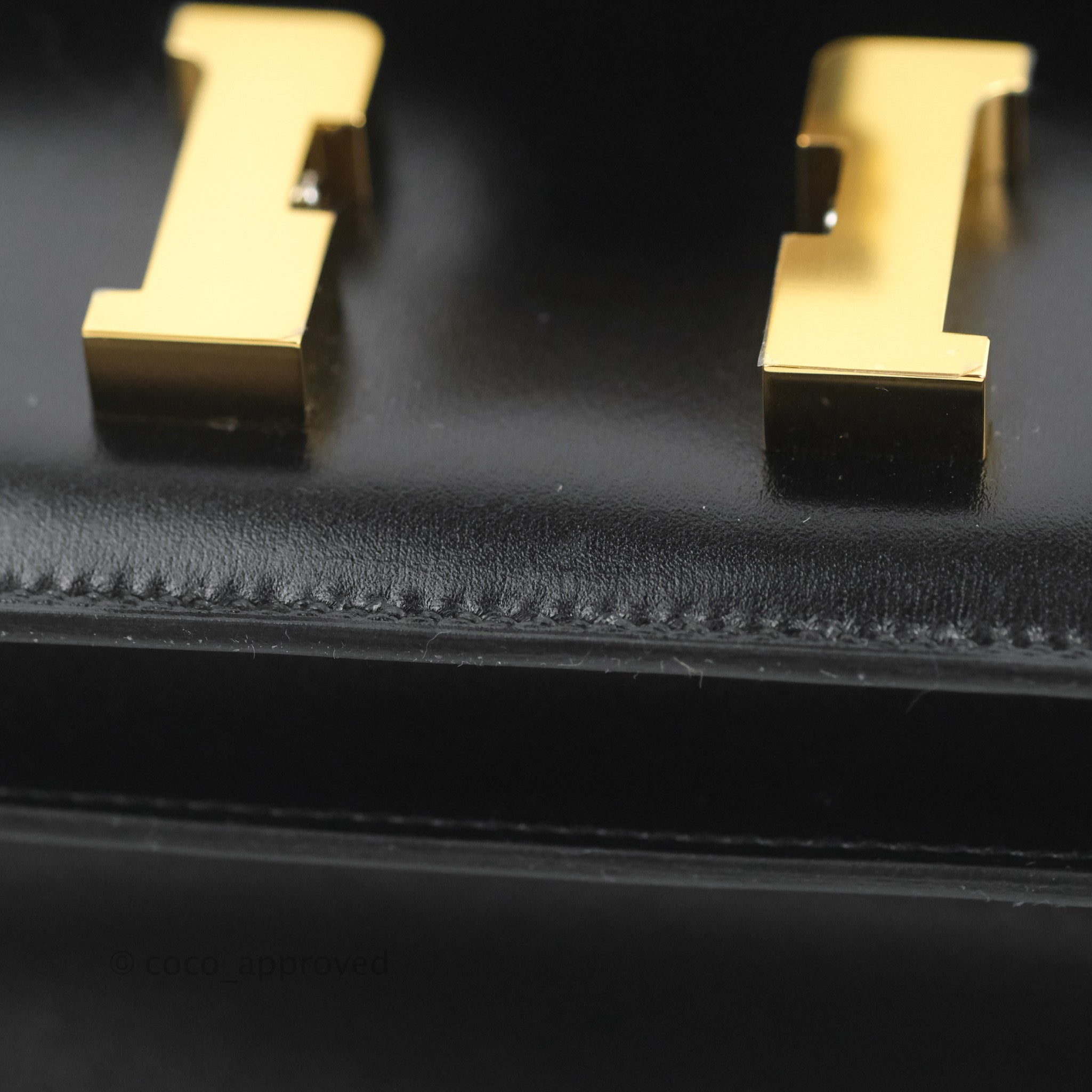 Hermès Constance Mini 18cm Black Box Leather Gold Hardware – Coco Approved  Studio