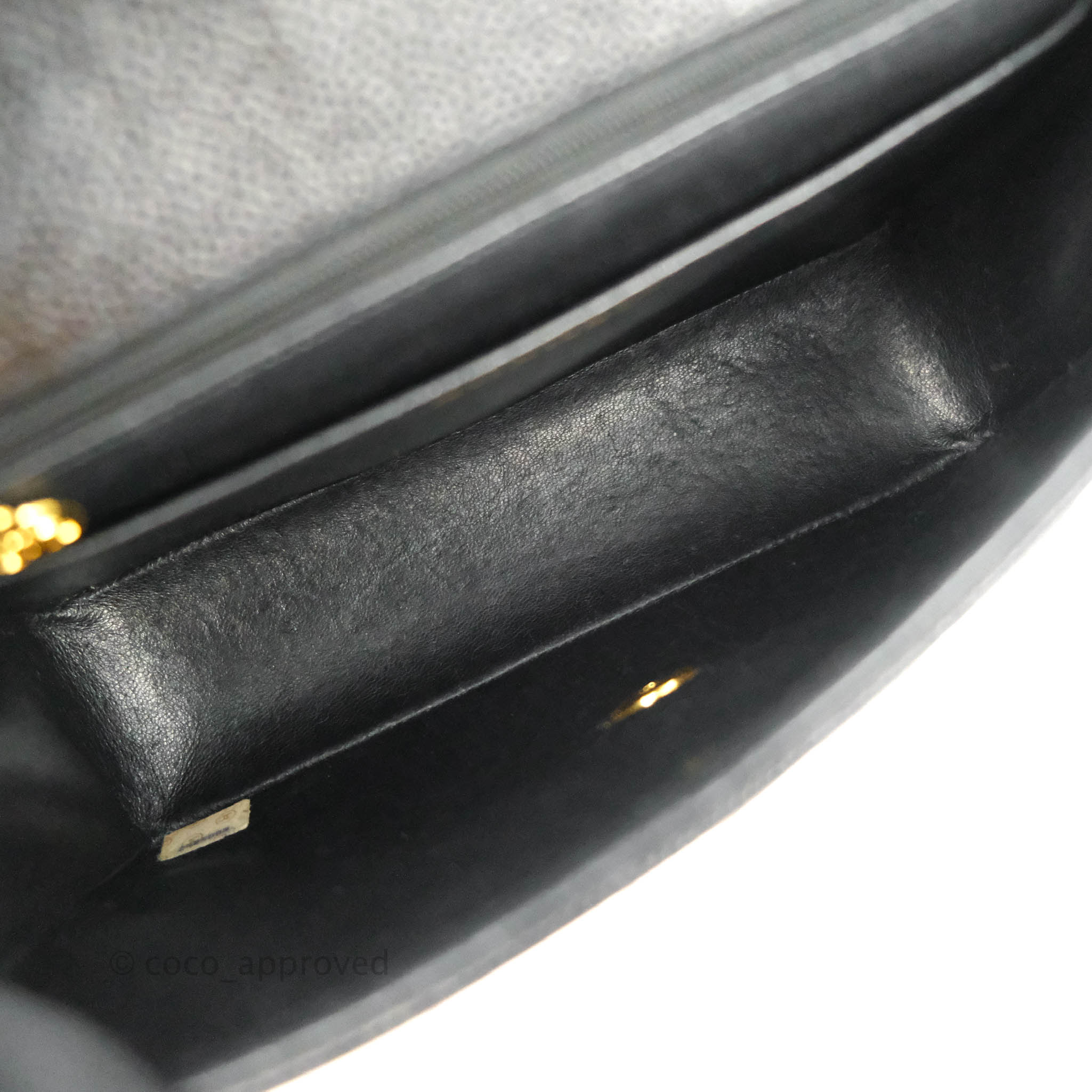 Chanel Vintage Chevron Envelope Flap Bag Black Caviar 24K Gold Hardwar –  Coco Approved Studio