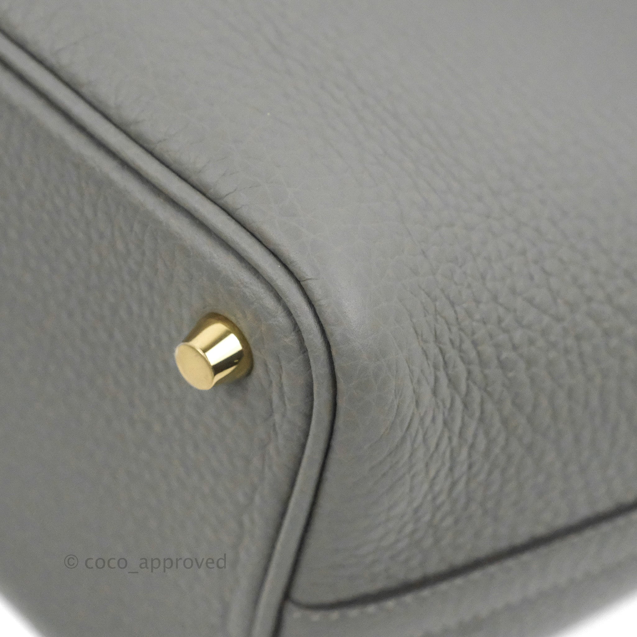 Hermes Picotin Lock 18 Gris Meyer Clemence Gold Hardware – Madison Avenue  Couture