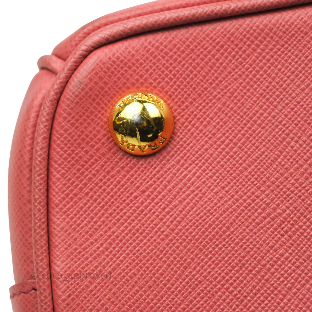 Saffiano Mini Promenade Crossbody Bag, Pink (Peonia)