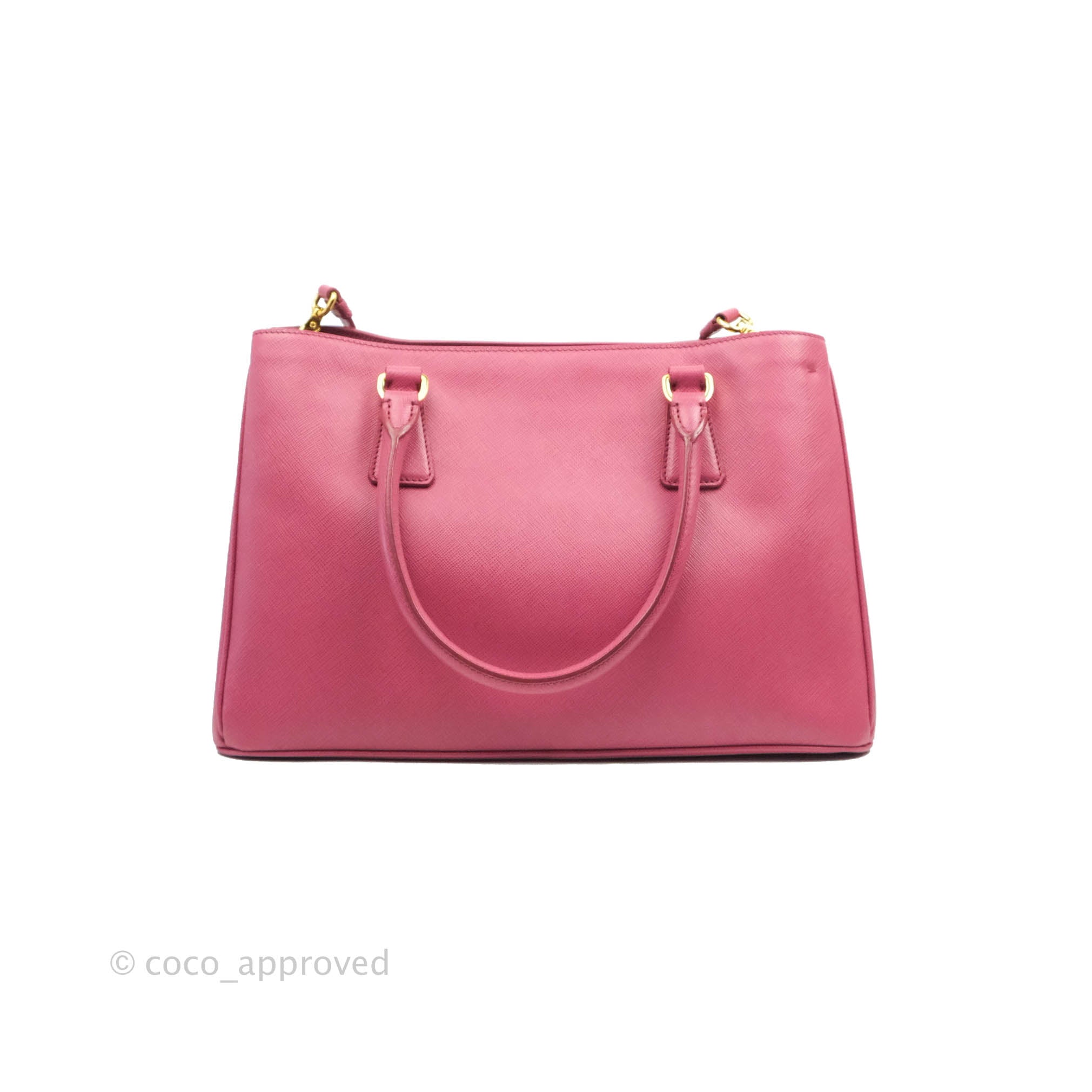 Medium Saffiano Leather Pink Prada Galleria Bag - Boutique Item