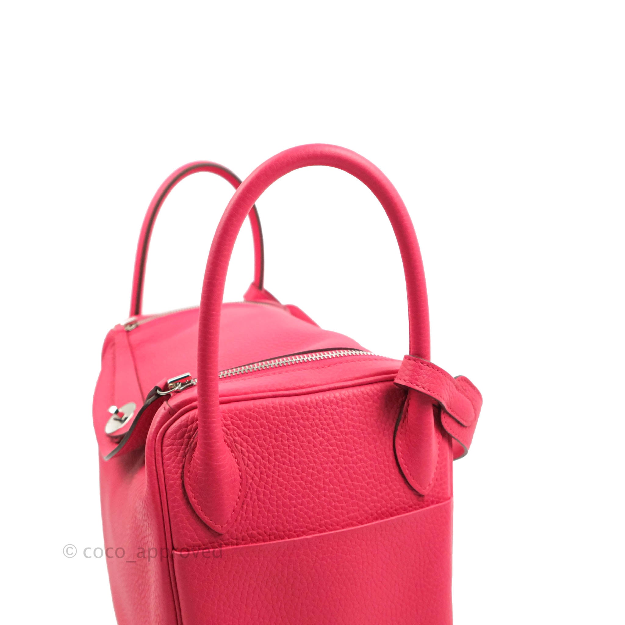 Hermès Lindy 30 Rose Extreme Clemence Palladium Hardware – Coco Approved  Studio