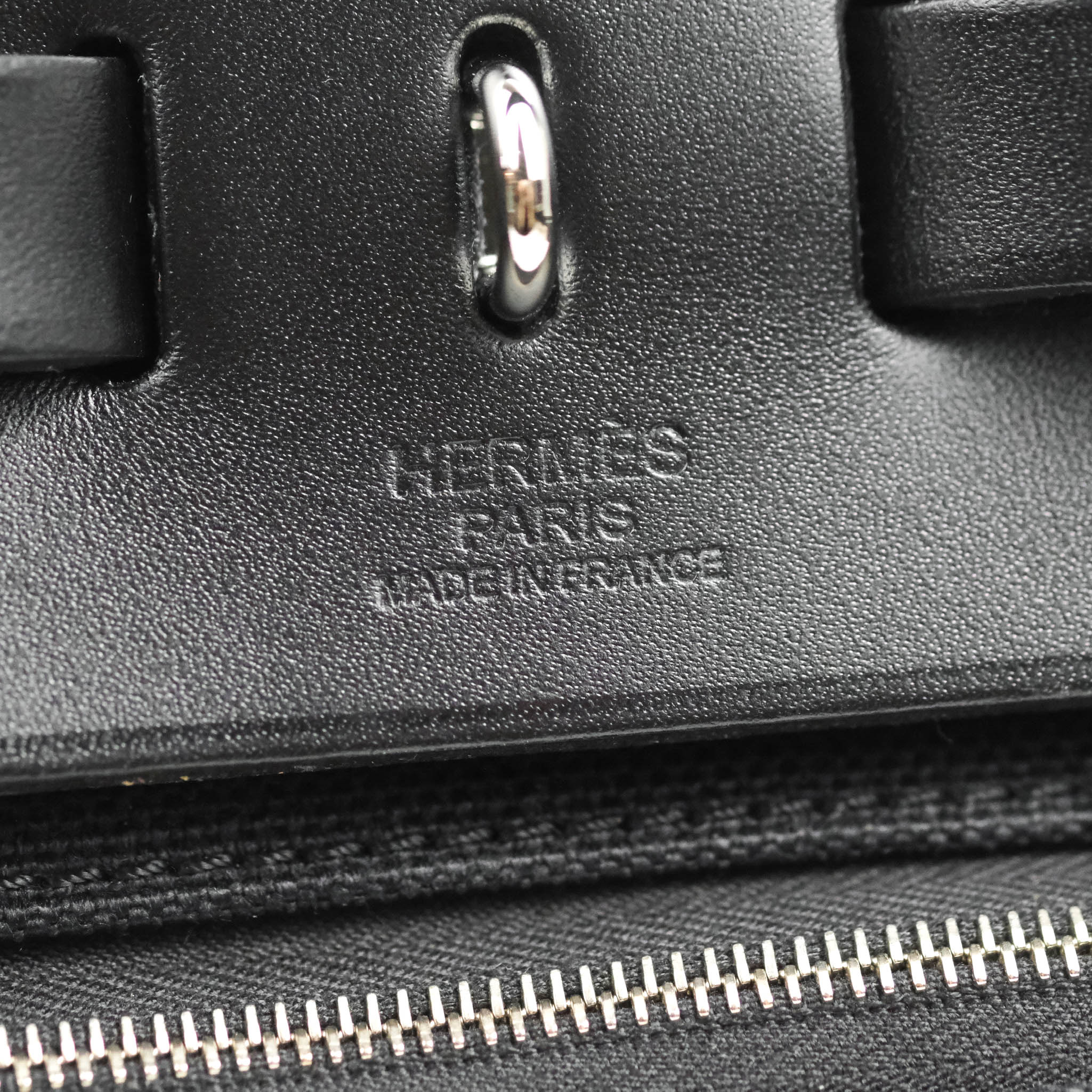 Hermes Herbag 31 Palladium Hardware Black Trench - NOBLEMARS