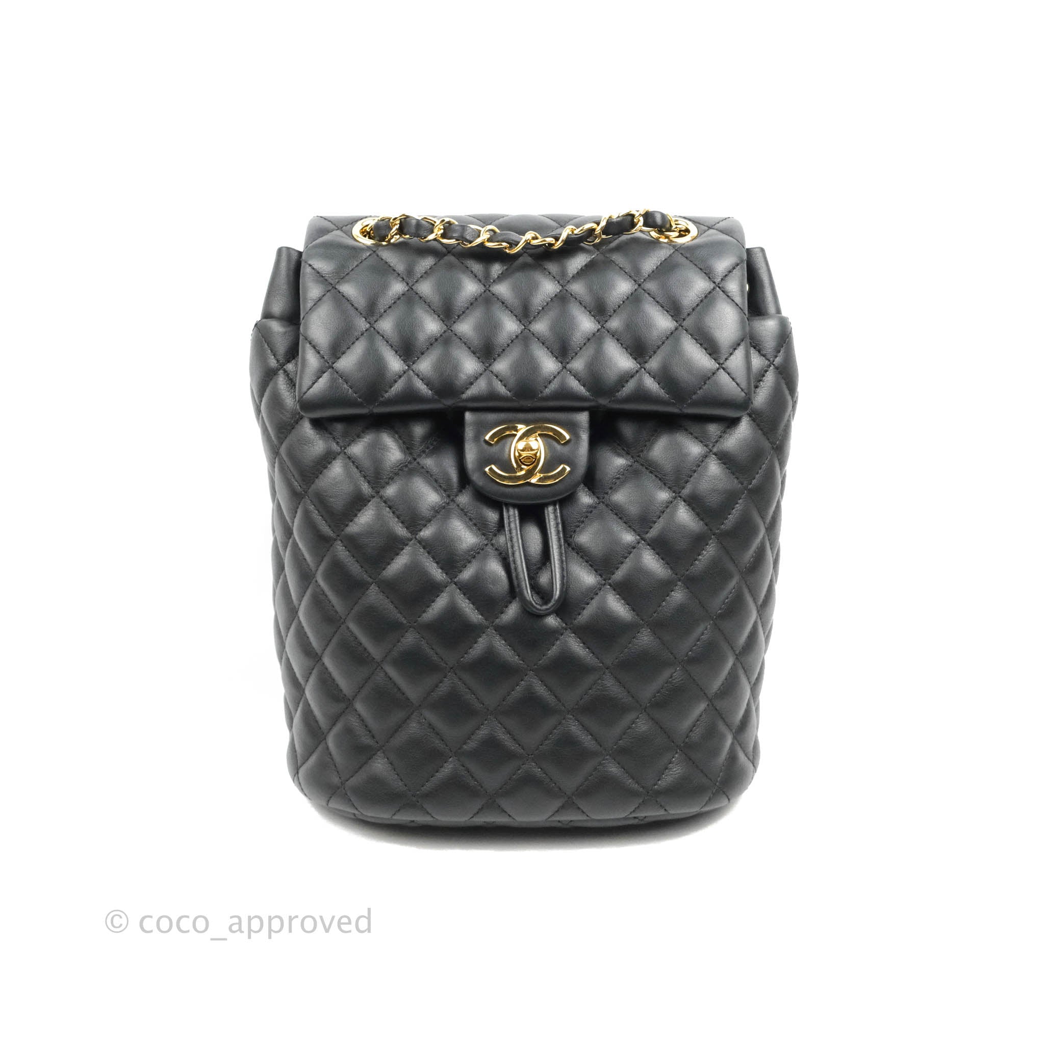 Chanel Purple Quilted Lambskin Urban Spirit Backpack Small