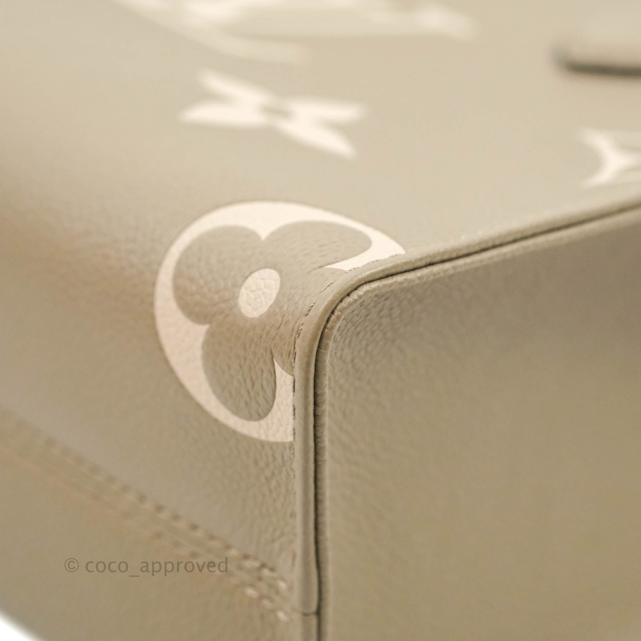 Louis Vuitton Dove Cream Monogram Empreinte Onthego PM W/ Strap, myGemma, CH