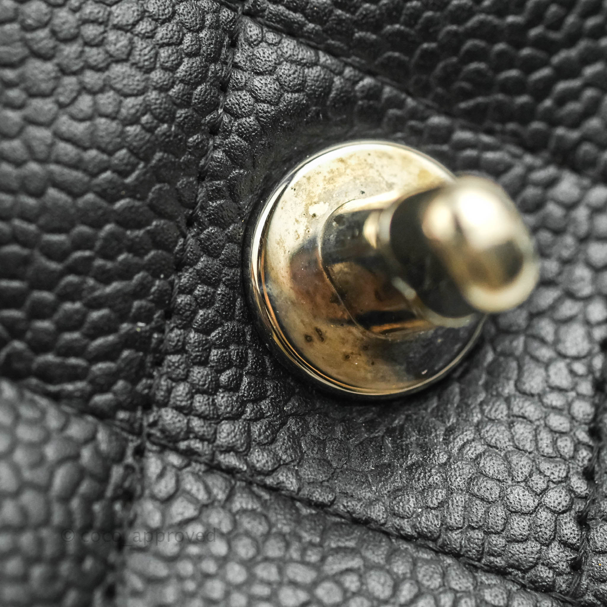 Authentic Chanel Black Quilted Caviar Leather Jumbo Single Flap Bag – Paris  Station Shop