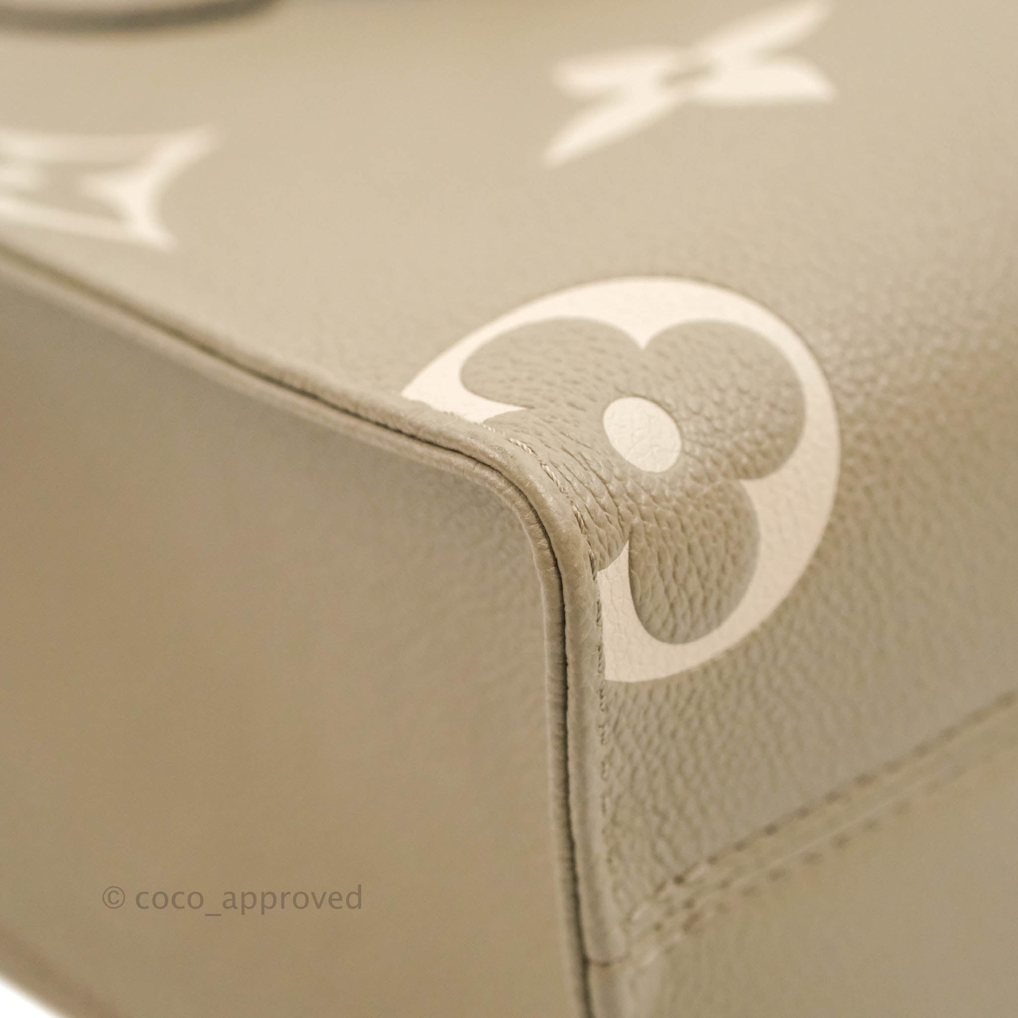 Louis Vuitton Dove Cream Monogram Empreinte Onthego PM W/ Strap, myGemma, CH