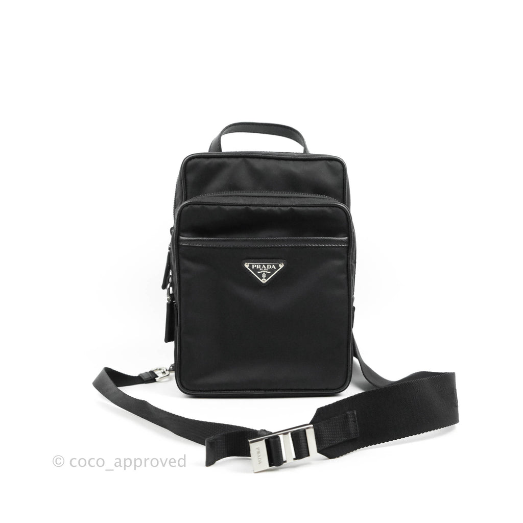 Prada 2-way Black Nylon Backpack