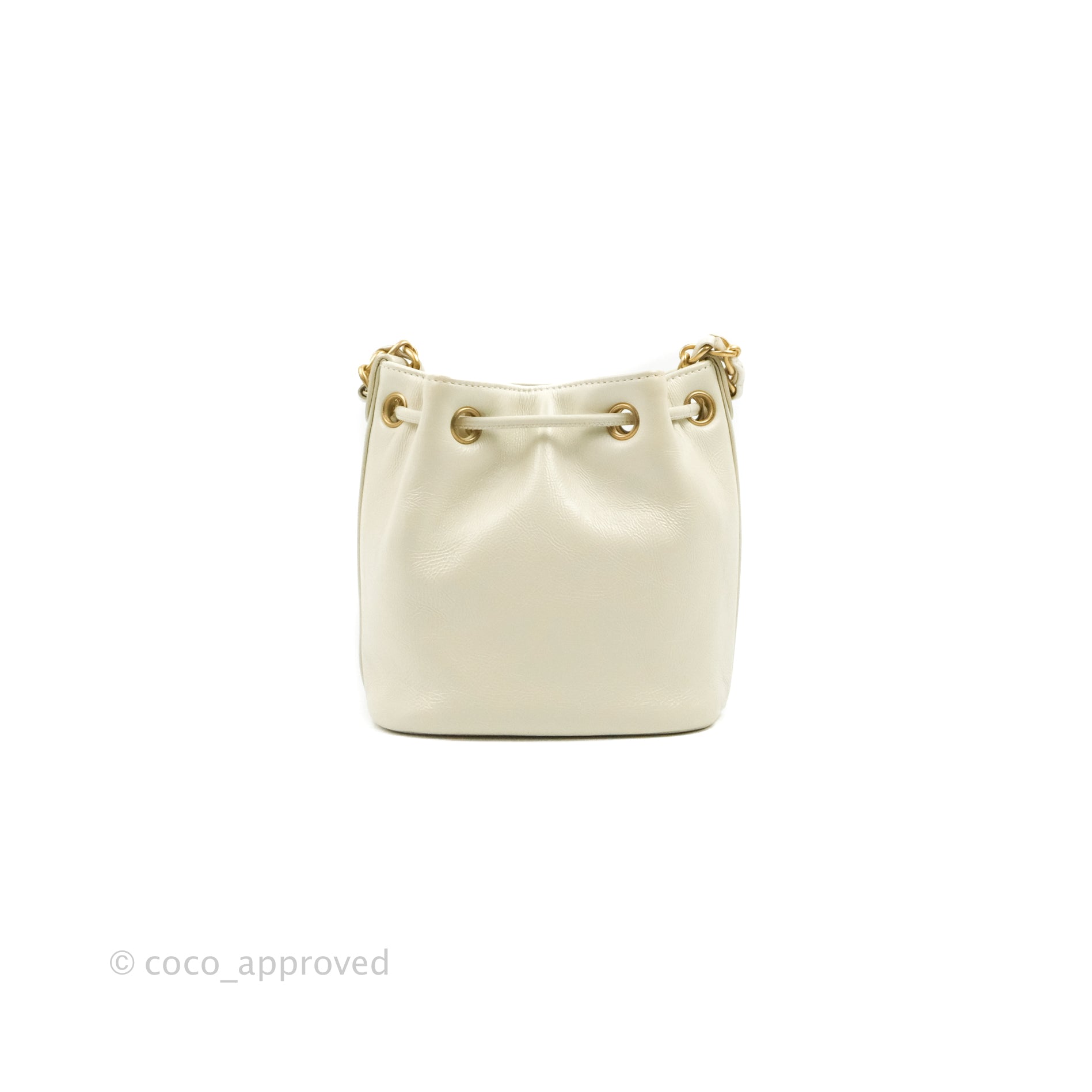 Sold at Auction: A LOUIS VUITTON WHITE TRI-COLOR DRAWSTRING BUCKET BAG