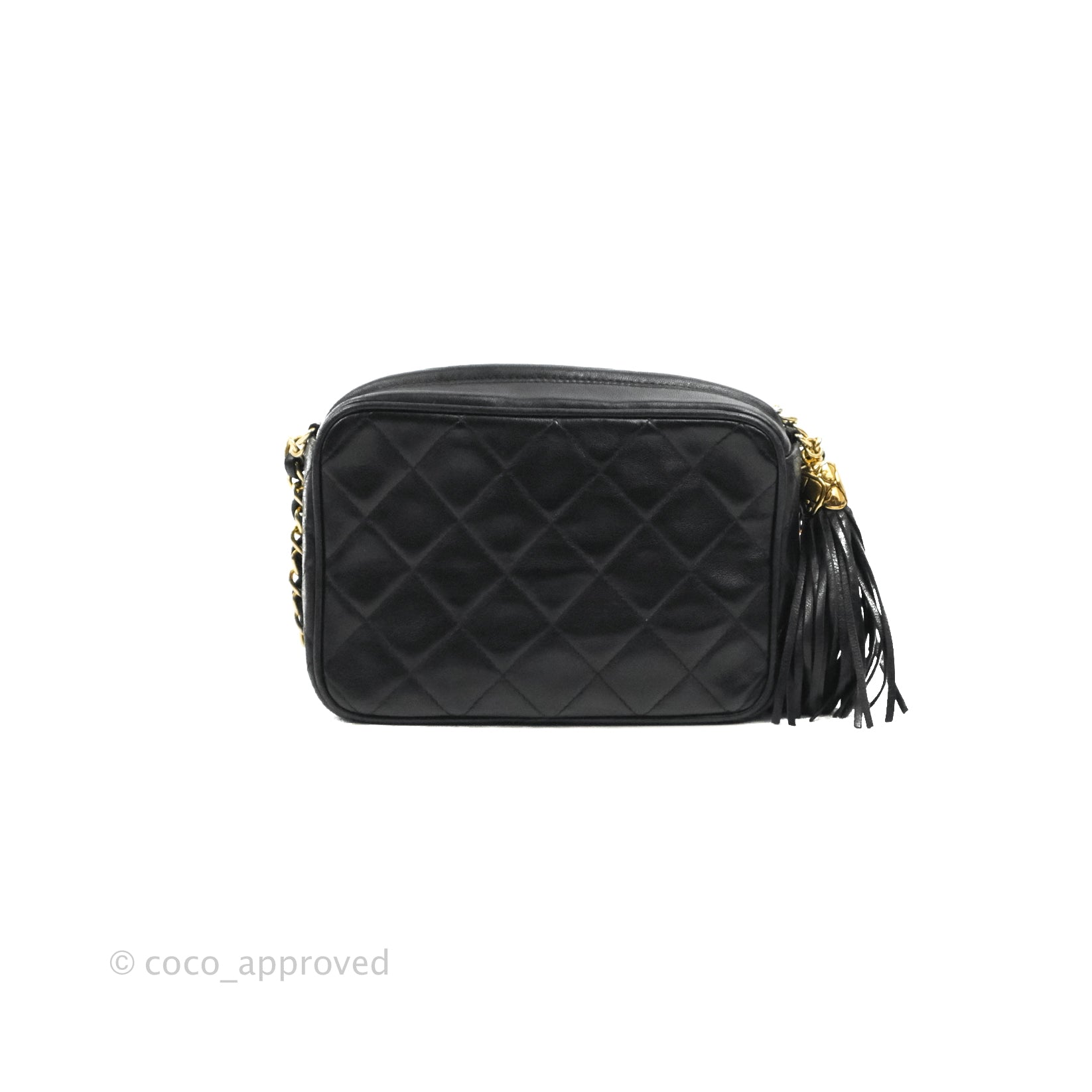 Chanel Black Quilted Lambskin Box Bag Tortoiseshell Bakelite Hardware, 1996-1997 (Very Good)
