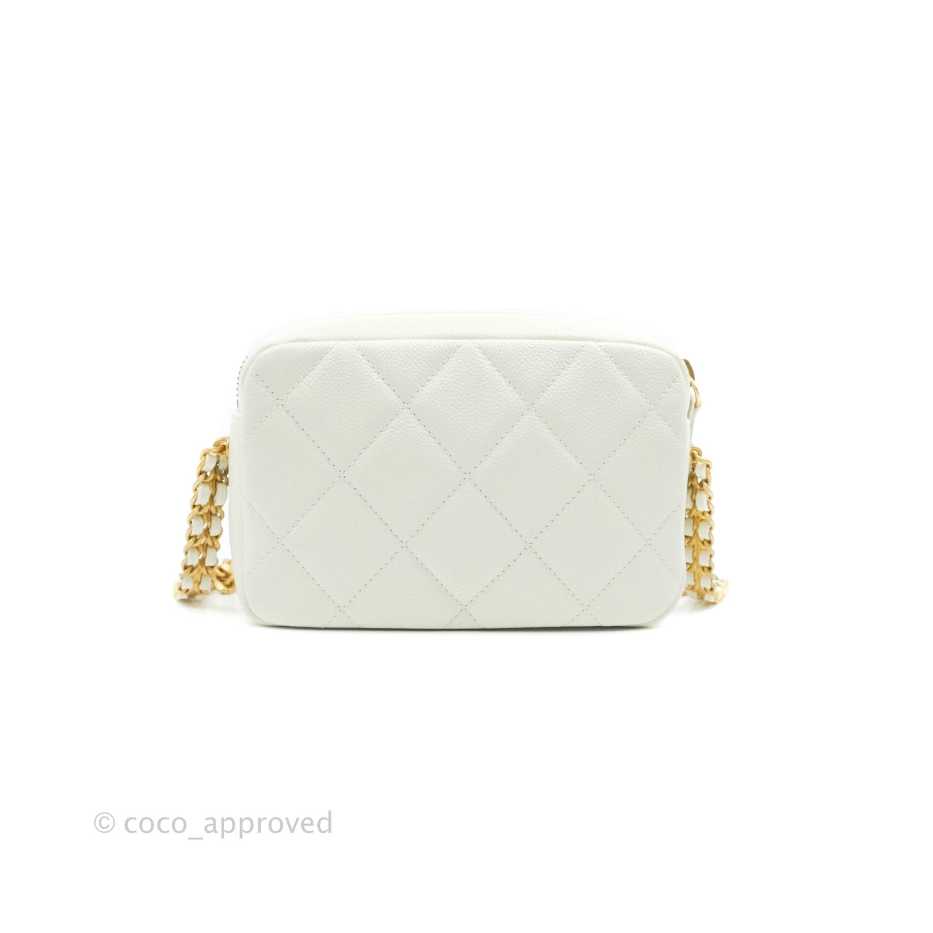 CHANEL Small Chain-Link Quilted Camera Bag OUTLET FINAL SALE
