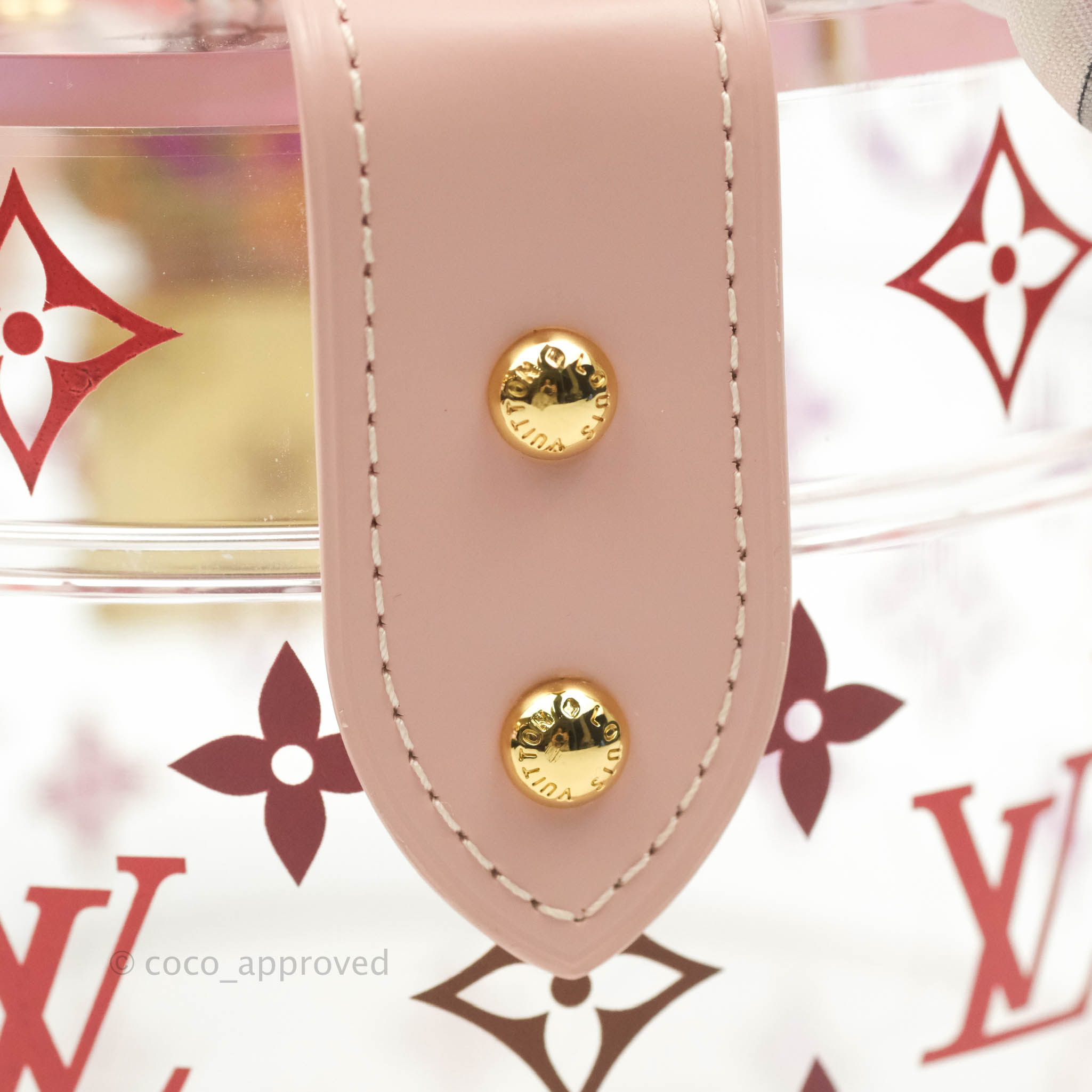 Shop Louis Vuitton Clear Pink Monogram Scott Box