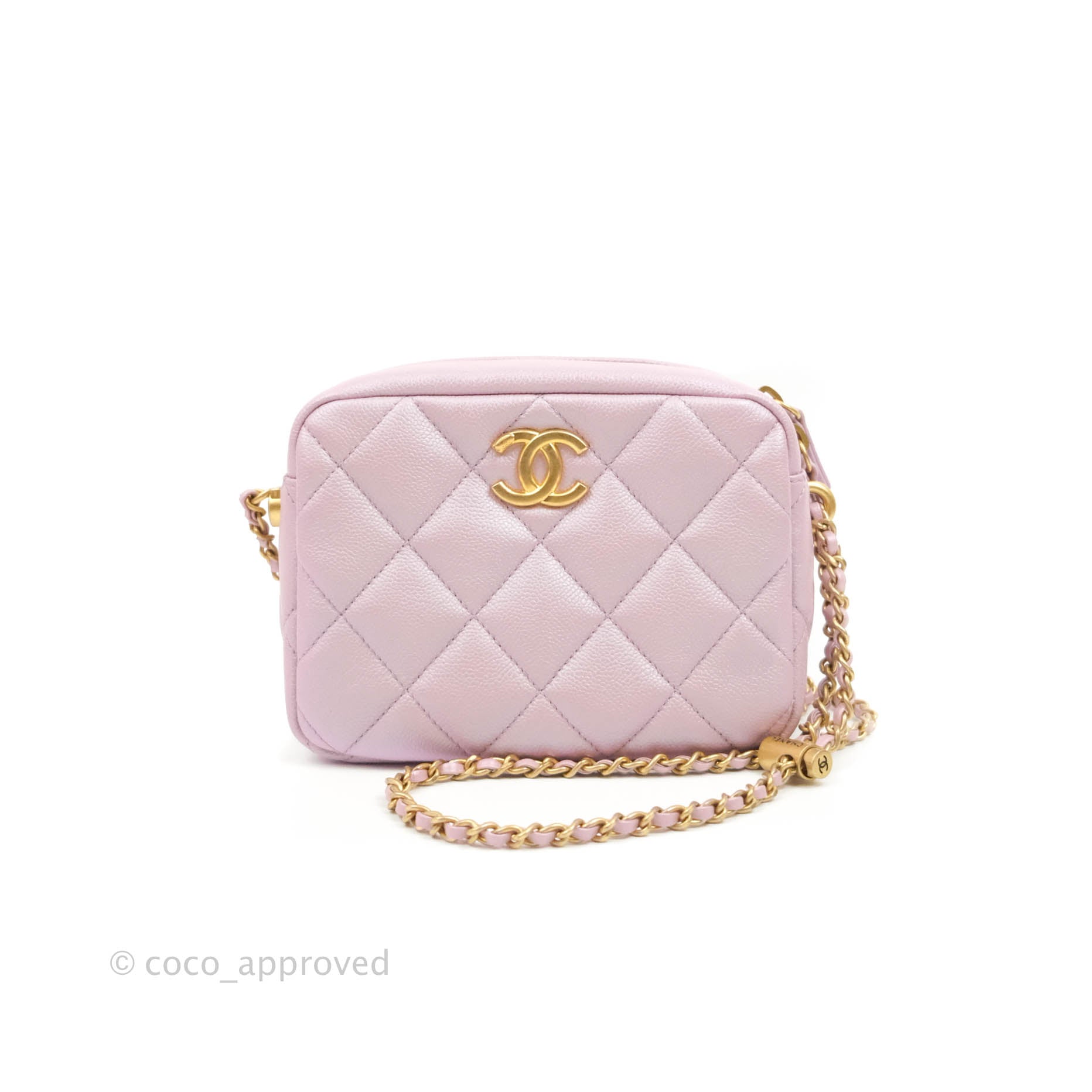 Chanel Iridescent Rose Gold Chevron Quilted Caviar Mini Flap Silver Hardware,  2017 Available For Immediate Sale At Sotheby's