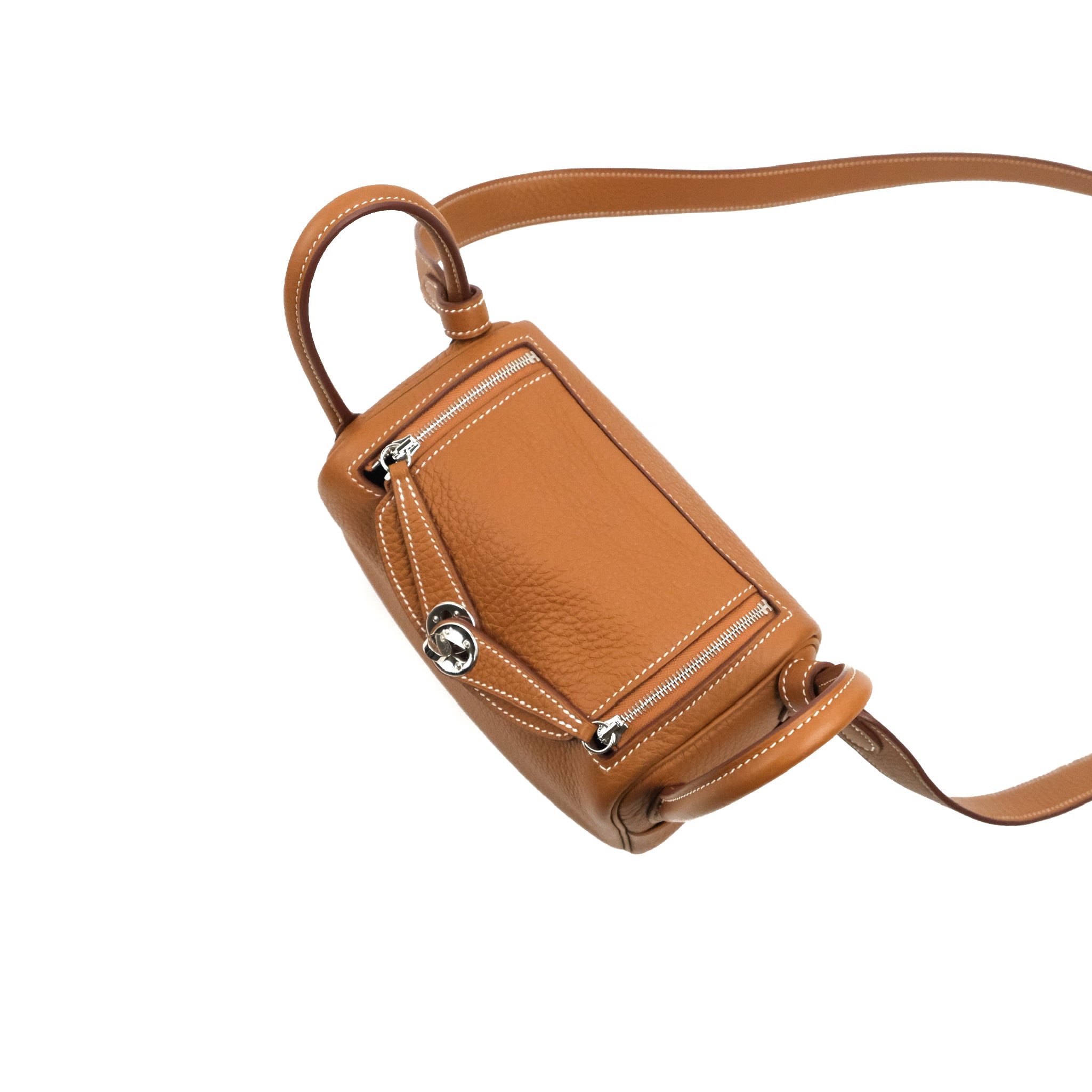 Hermès Mini Lindy Gold Clemence With Gold Hardware - AG Concierge Fzco