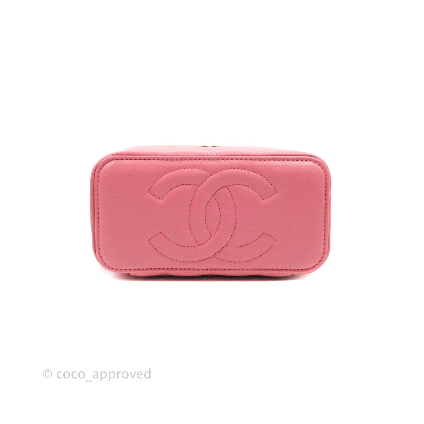 Chanel Vanity Rectangular Top Handle Pink Lambskin Gold Hardware – Coco  Approved Studio