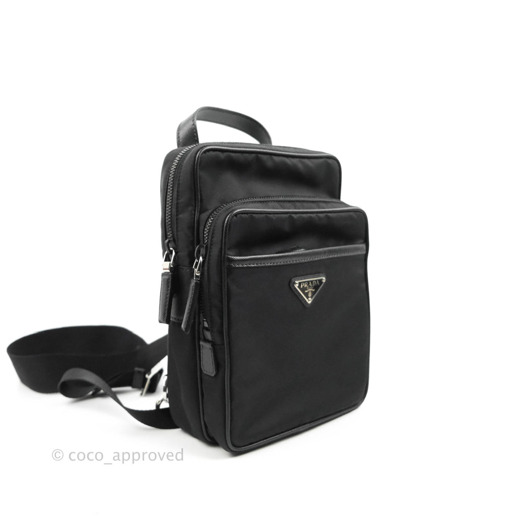 Prada 2-way Black Nylon Backpack