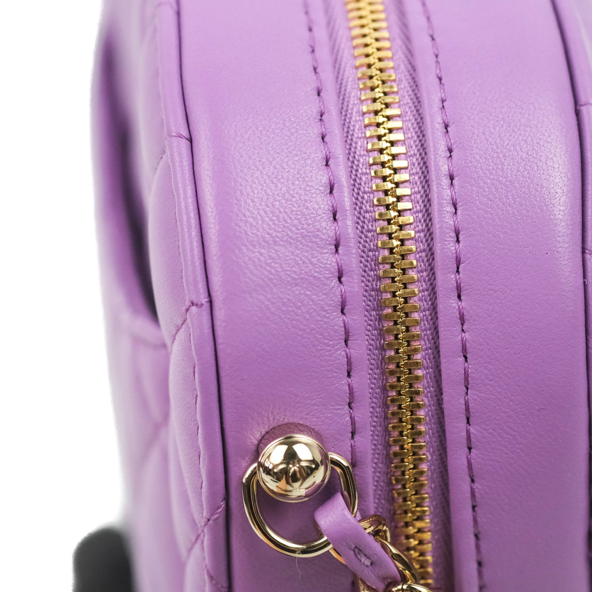 Chanel 22 Handbag 22S Calfskin Purple in Calfskin Leather with