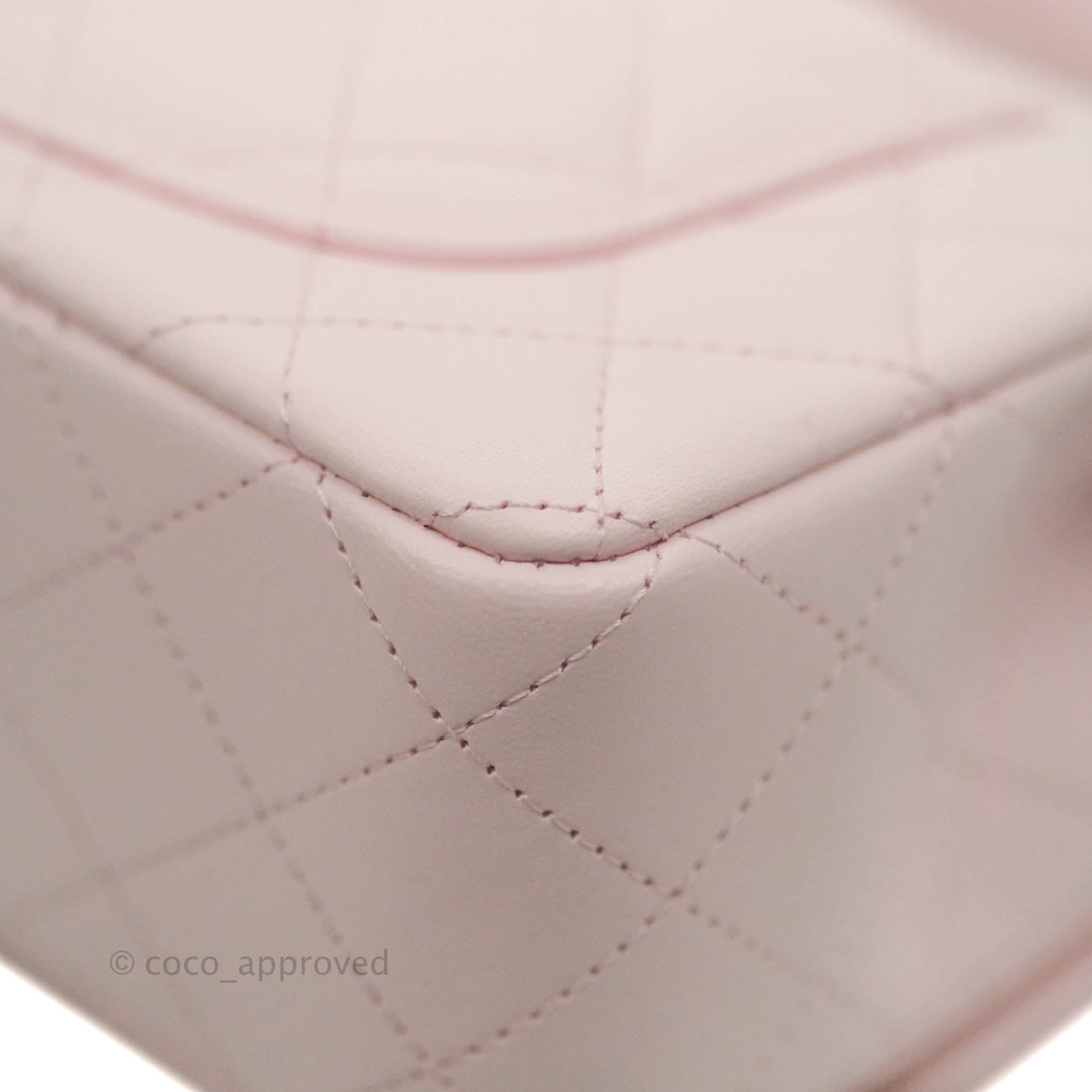 Lambskin Mini Top Handle Rectangular Flap Light Pink – Trends Luxe