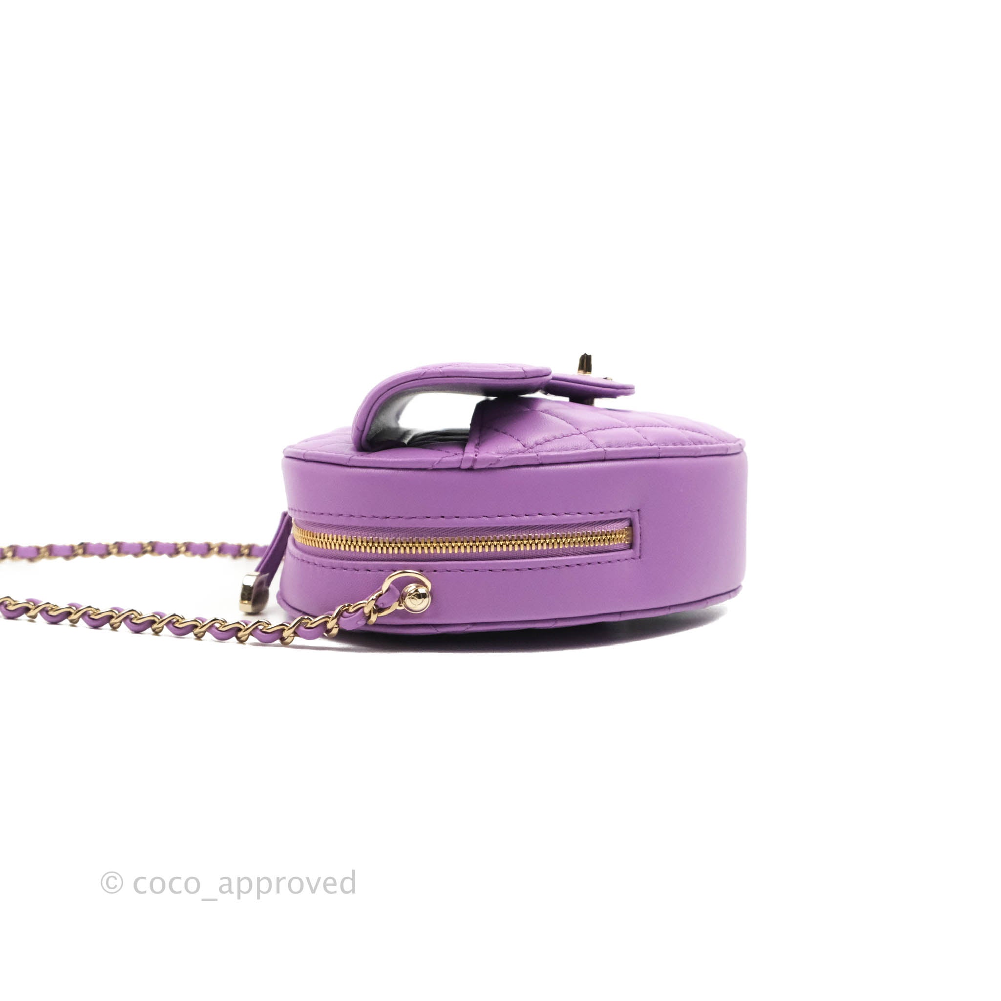 Chanel 2022 CC In Love Heart Bag - Purple Crossbody Bags, Handbags -  CHA734637