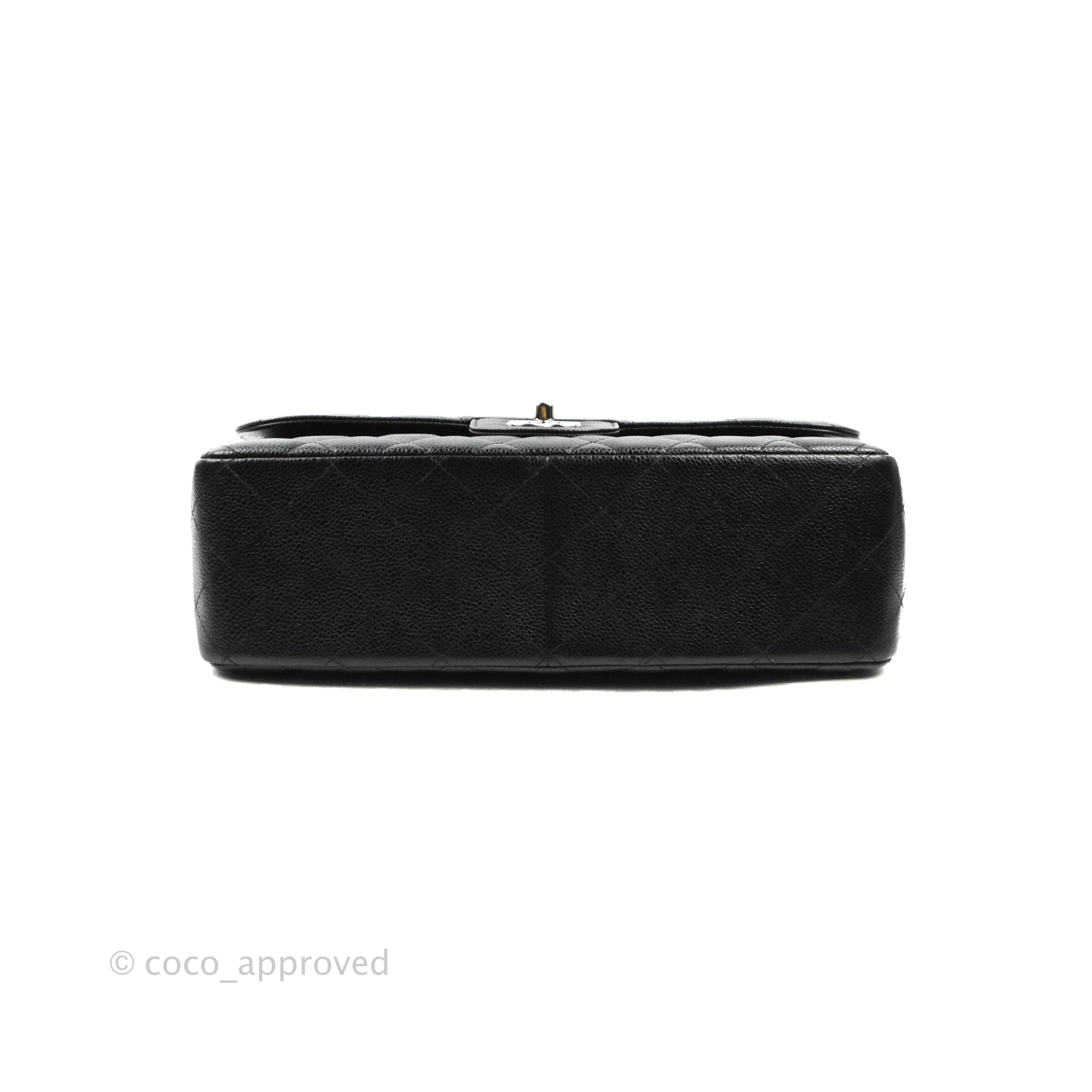 Chanel Black Classic Jumbo Double Flap Bag