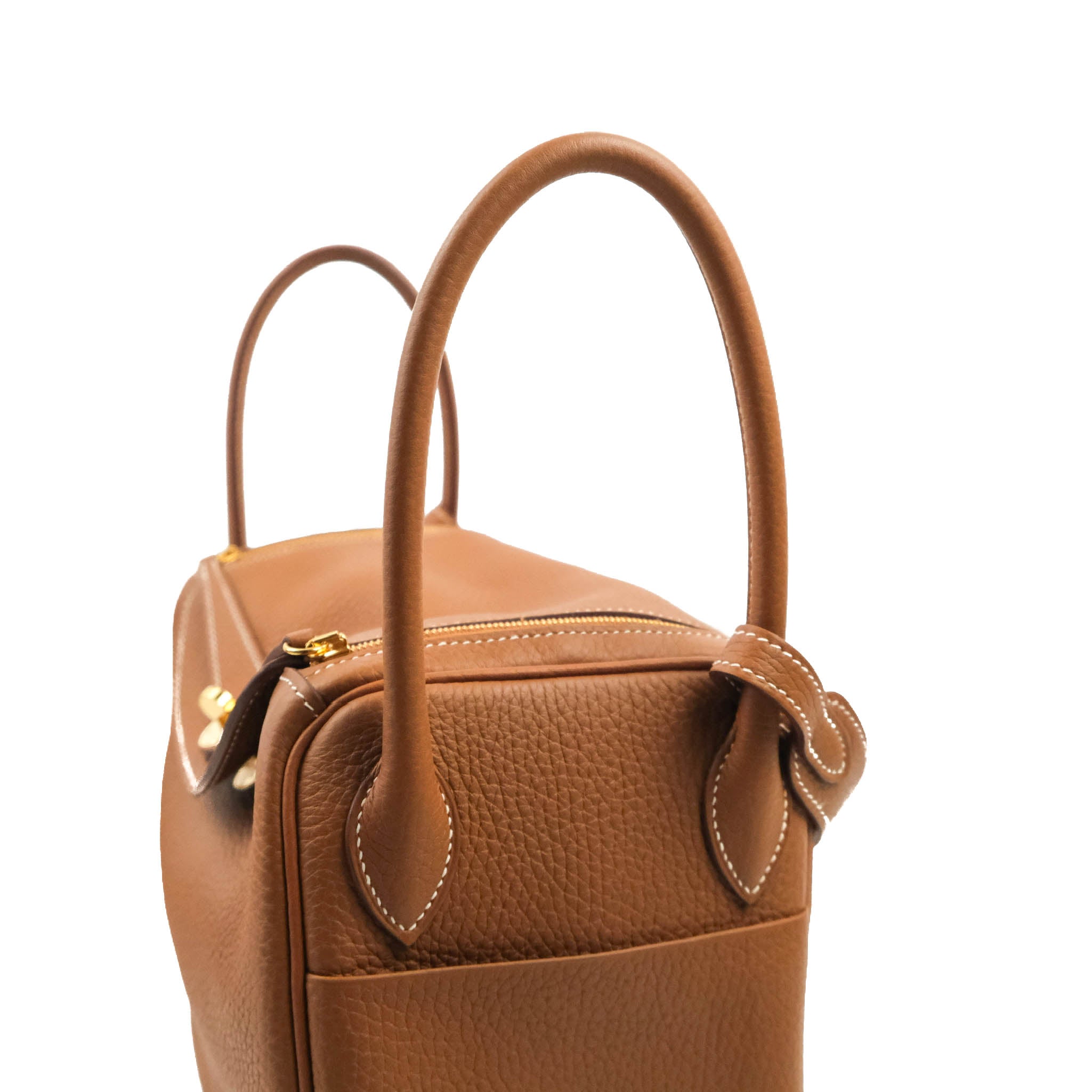 HERMES Taurillon Clemence Lindy 26 Gold 1278755