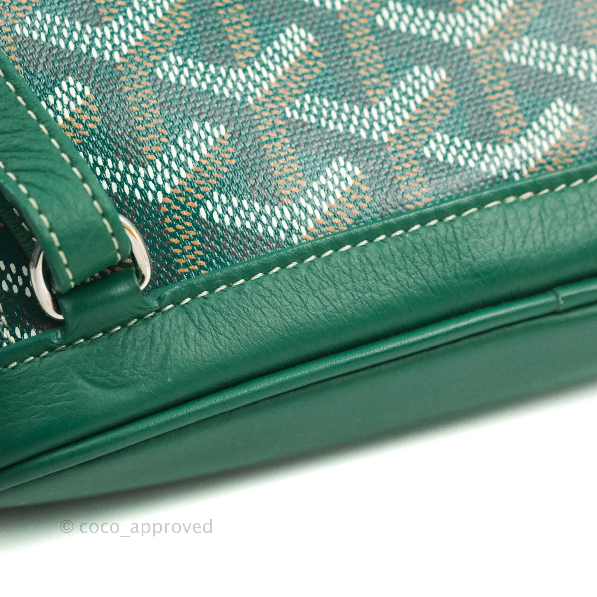 Goyard Green Goyardine Alpin MM Cloth Cloth ref.976362 - Joli Closet