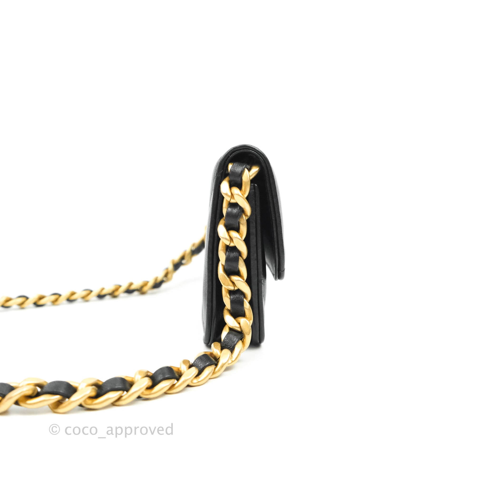 Chanel 19 Clutch With Chain Black Mixed Hardware – Coco