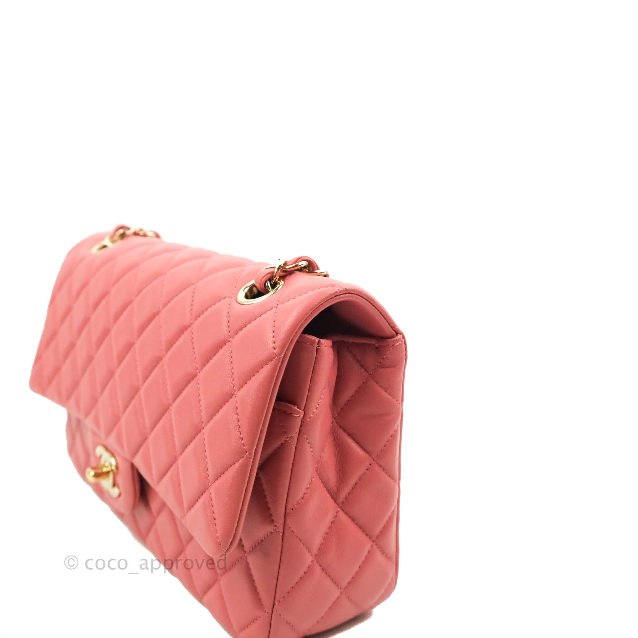 Chanel M/L Medium Flap Bag Valentine Limited Edition Pink Lambskin Gol –  Coco Approved Studio