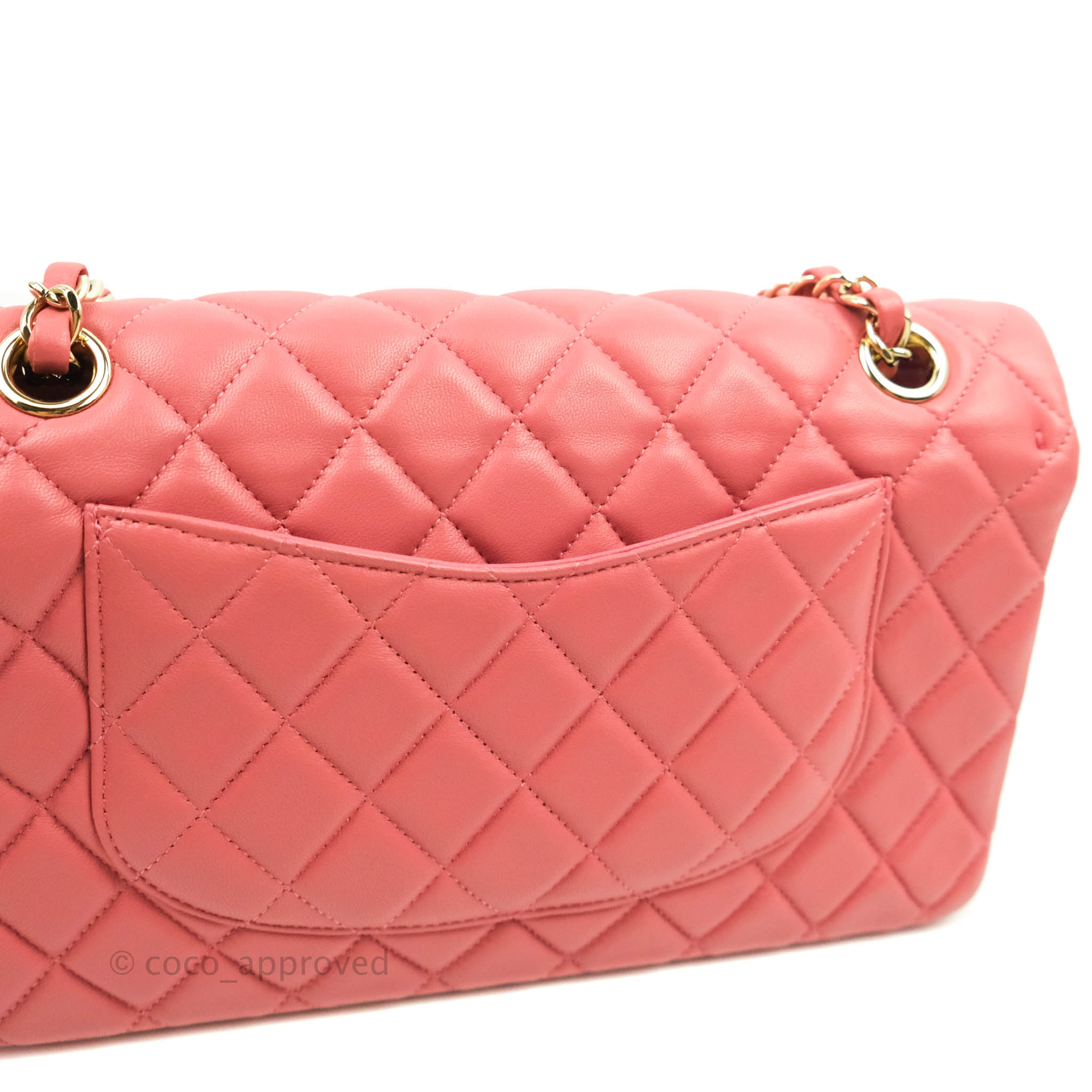 Chanel M/L Medium Flap Bag Valentine Limited Edition Pink Lambskin