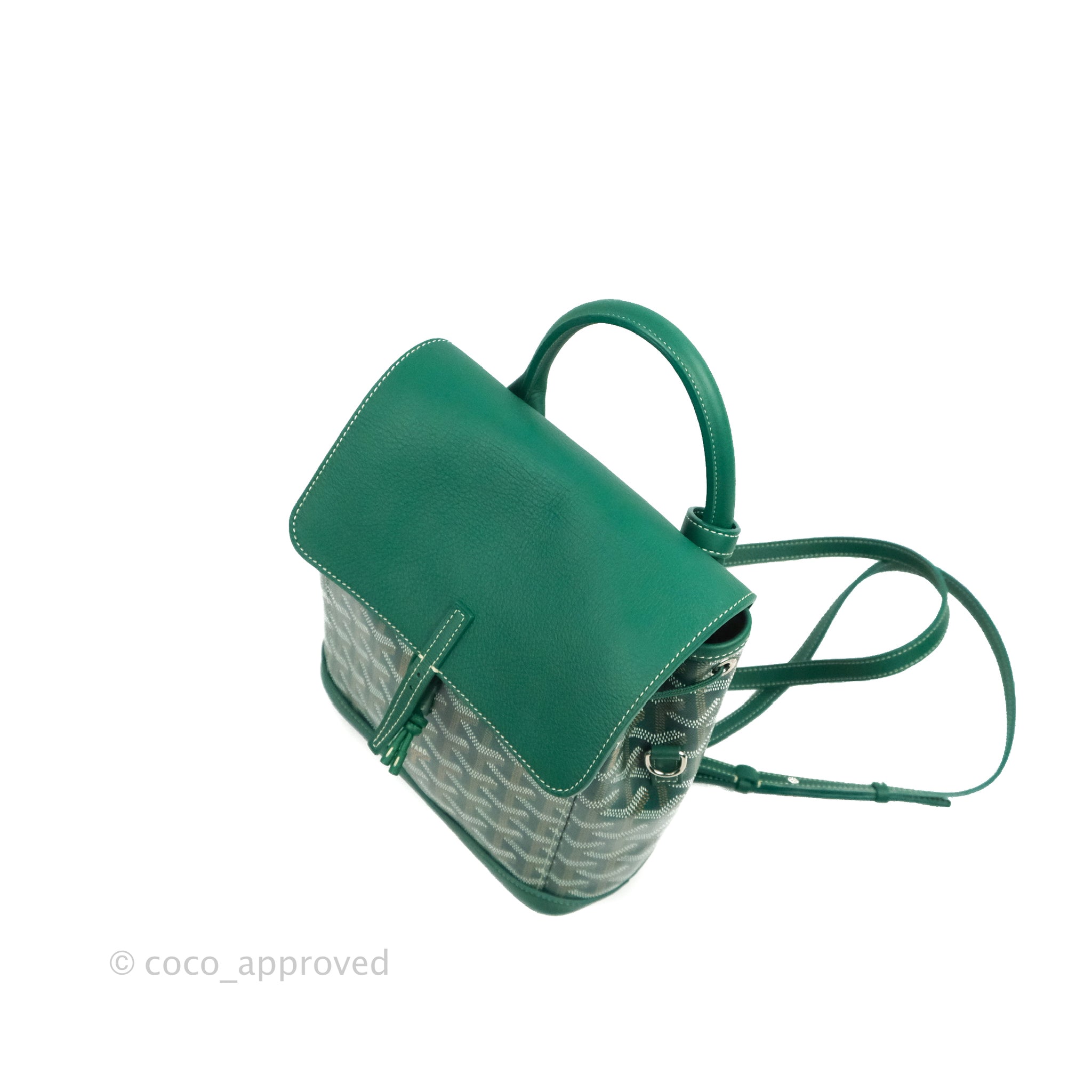 alpin mini backpack price Goyard Mini Alpin Backpack Green Goyardine Calfskin – Coco Approved Studio