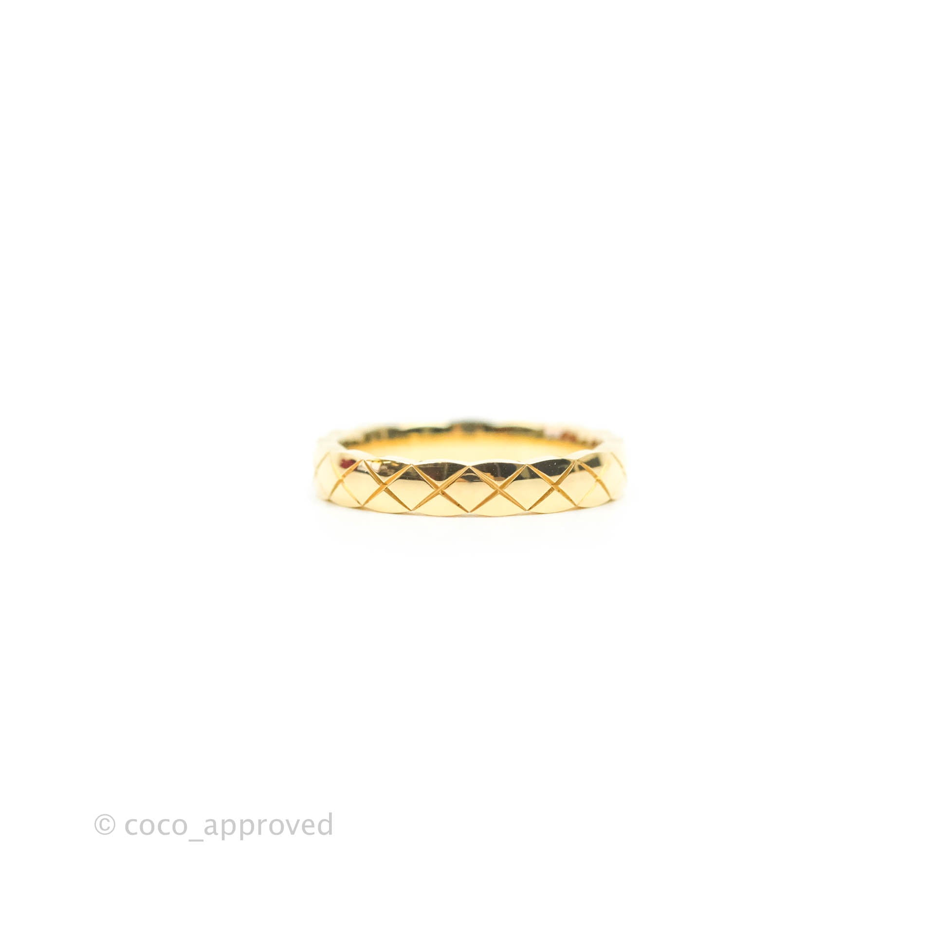 Chanel Coco Crush Mini Ring 18K Yellow Gold Size 48 – Coco Approved Studio