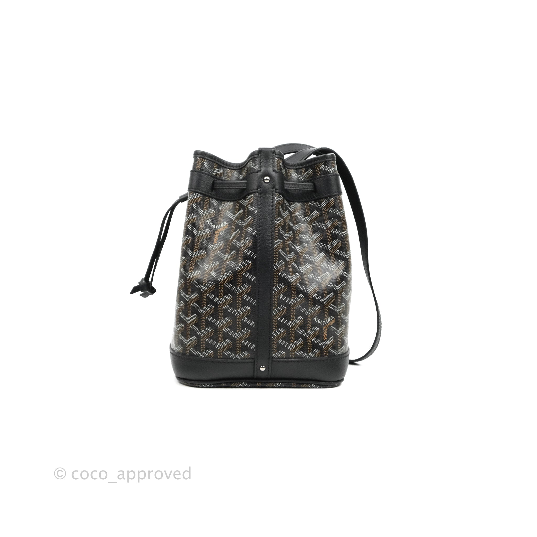Goyard Canvas Petit Flot Bucket Bag Small Black - Luxury In Reach