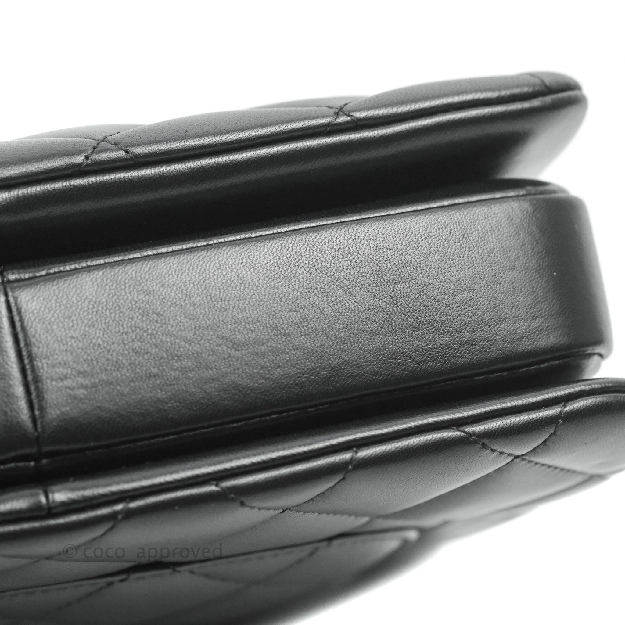 Chanel Trendy CC WOC Wallet on Chain Chevron Black Lambskin Gold Hardw – Coco  Approved Studio