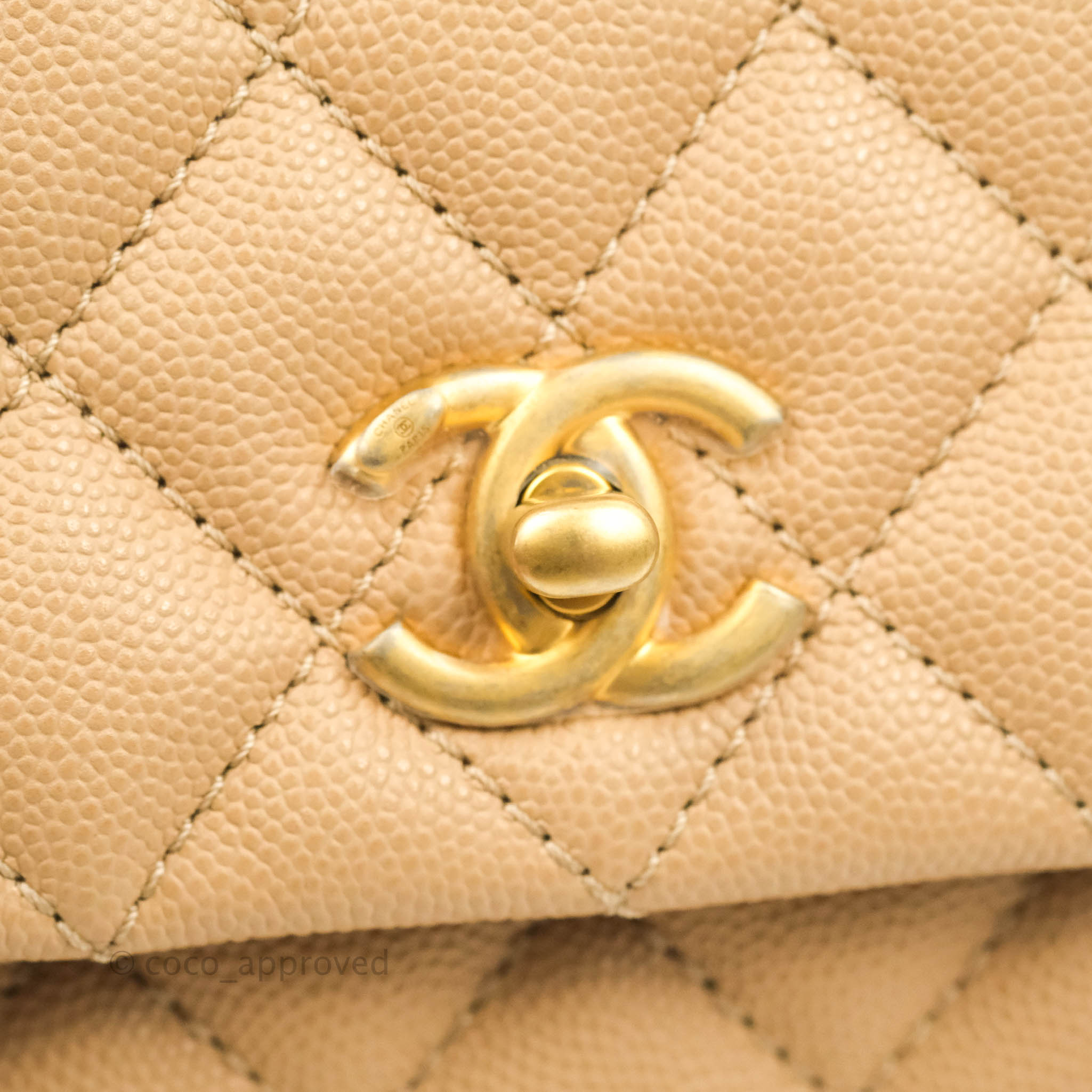 Chanel Vintage White Lizard Small Classic Double Flap Gold