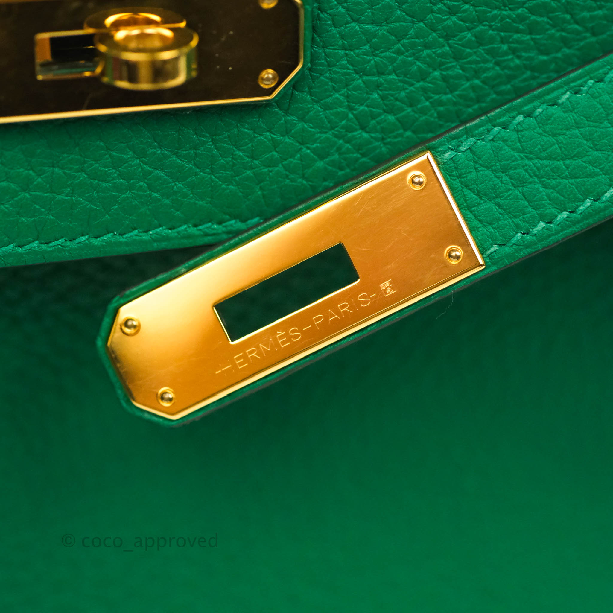 Hermès Kelly 28 Vert Vertigo Evercolor Gold Hardware GHW — The