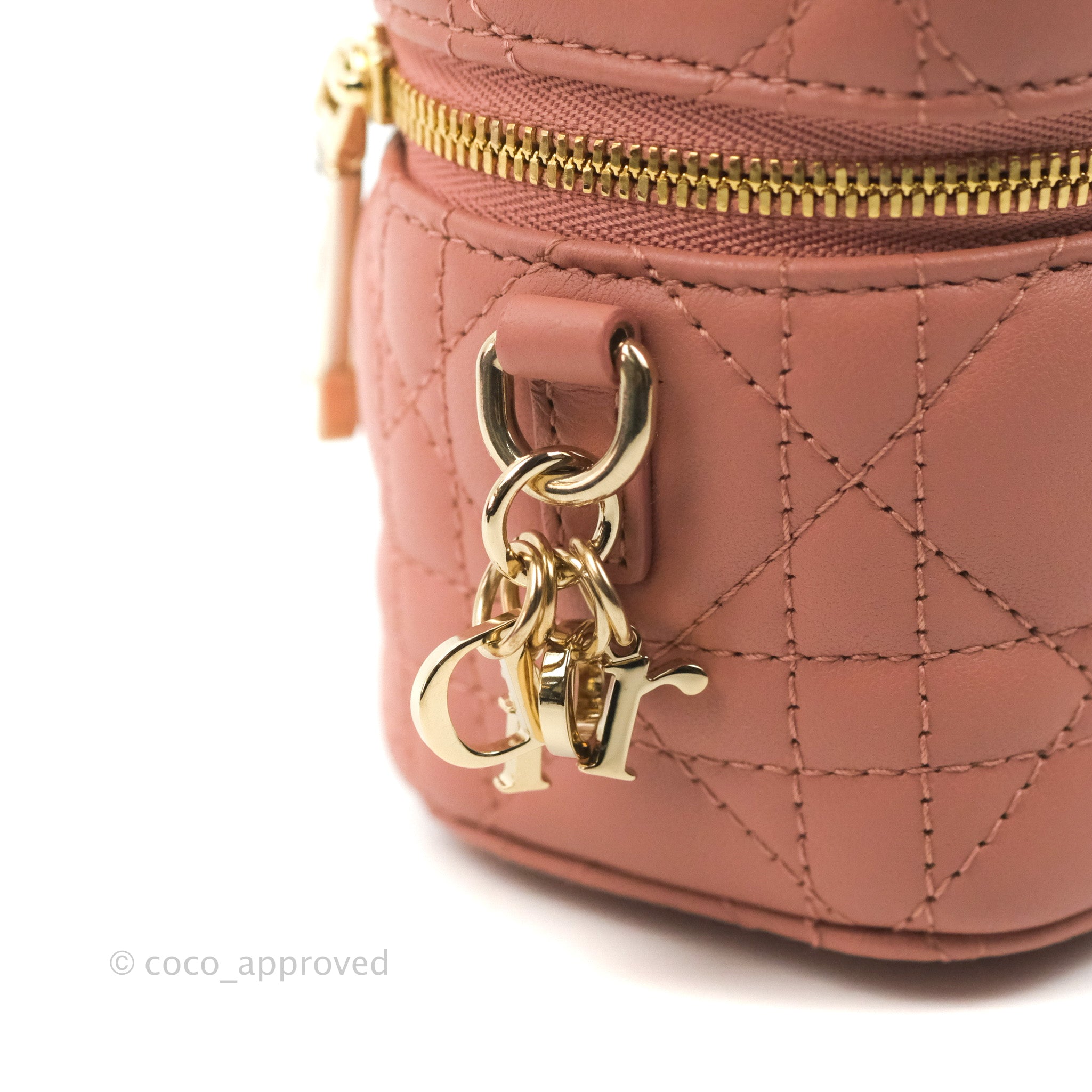 Christian Dior S0918ONMJ Micro Vanity Bag Hand Bag Leather Pink Women  Rank:A